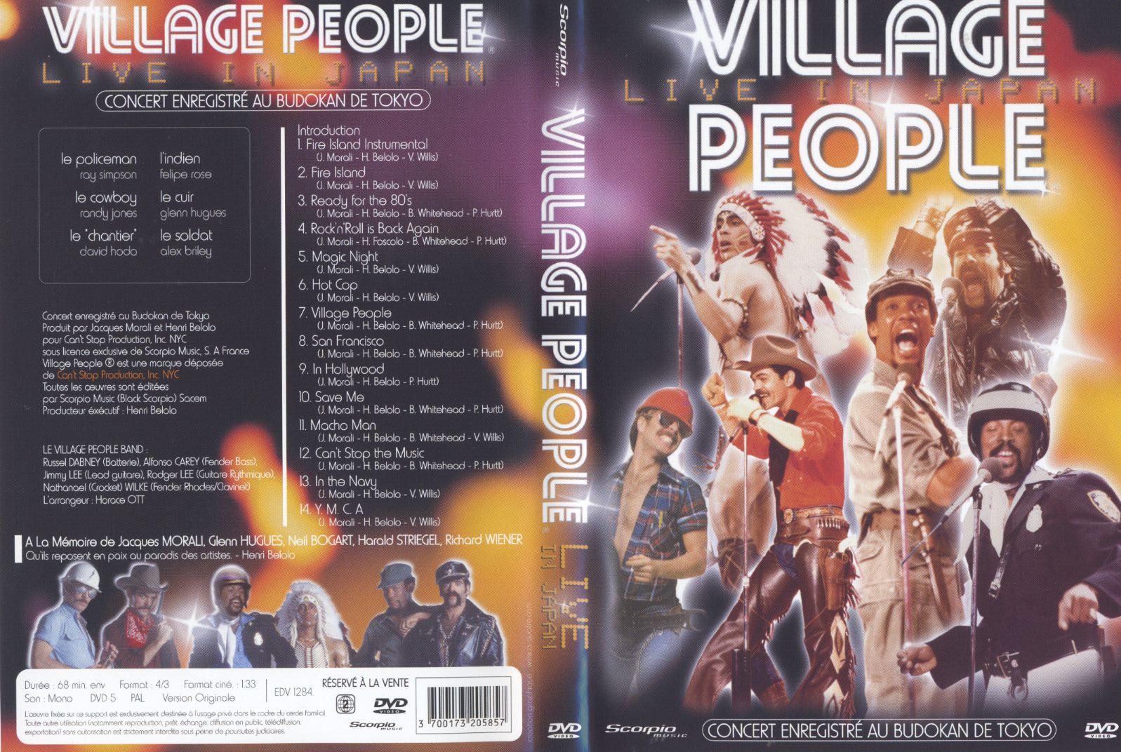 Jaquette DVD Village People Live