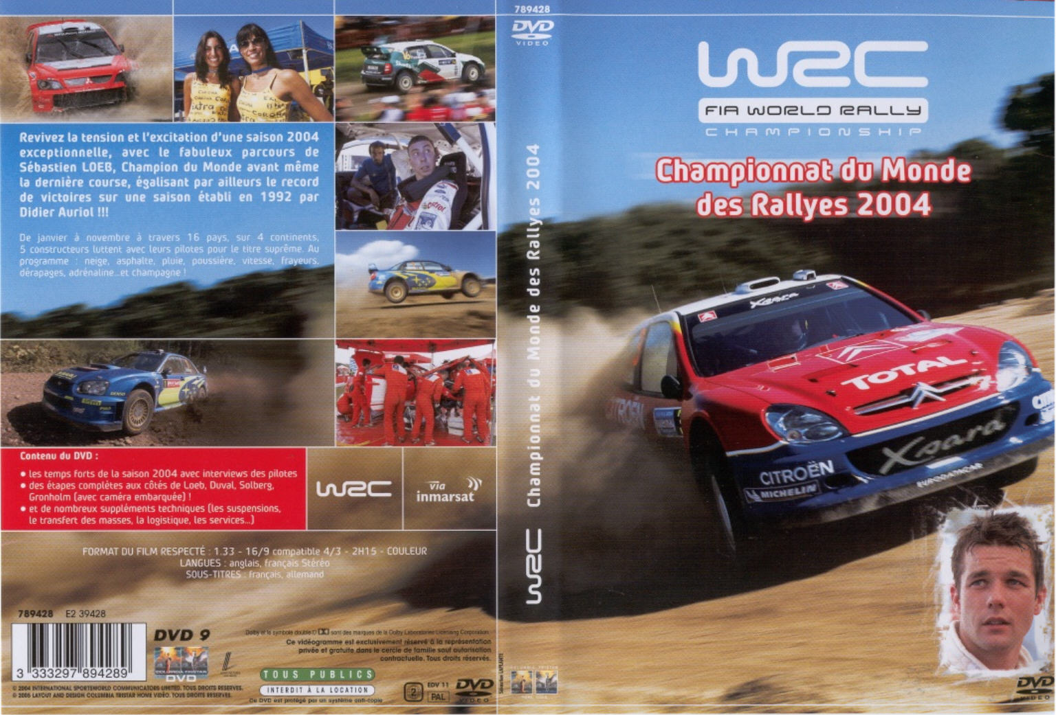 Jaquette DVD WRC - Championnat du monde des rallye 2004