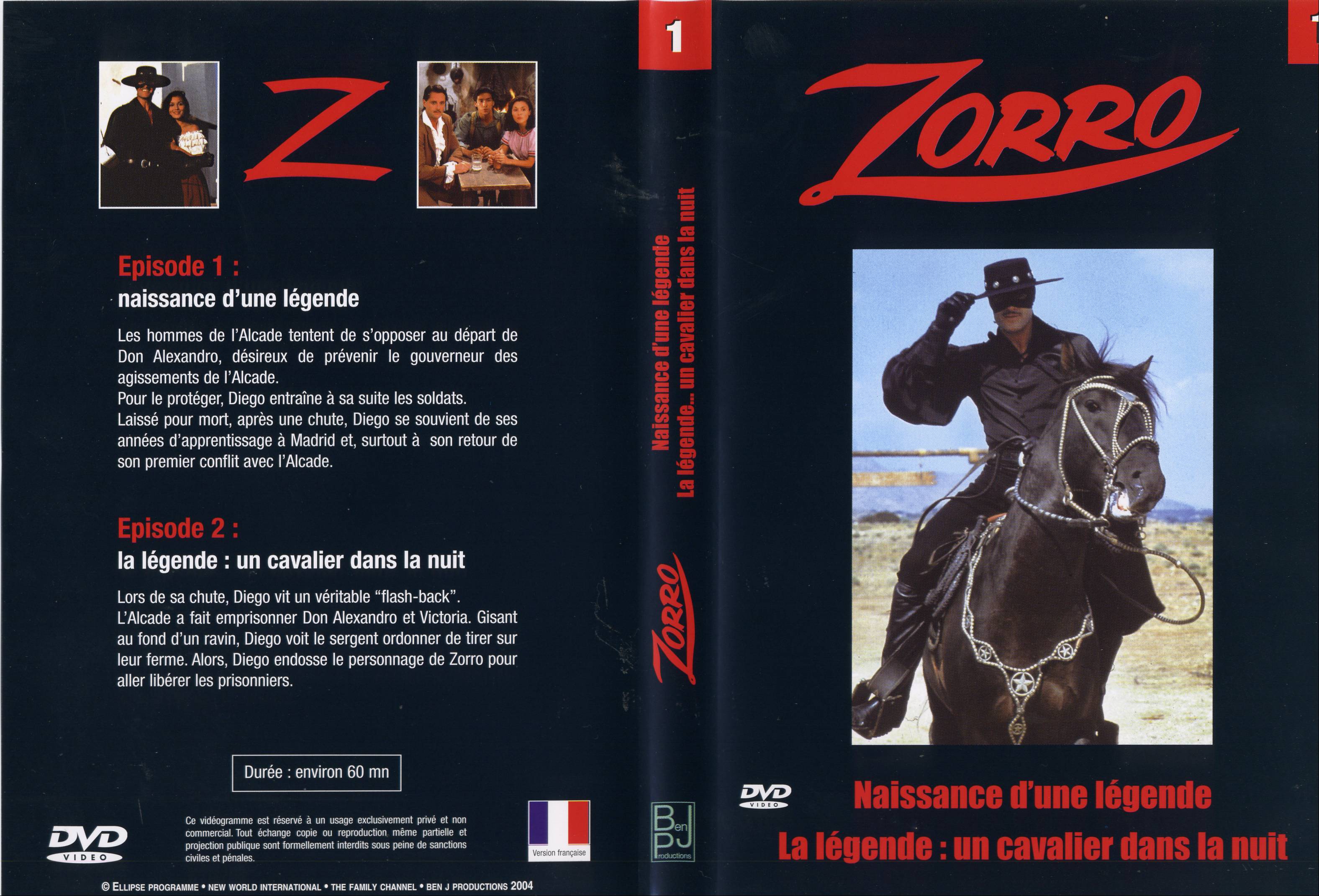 Jaquette DVD Zorro vol 1