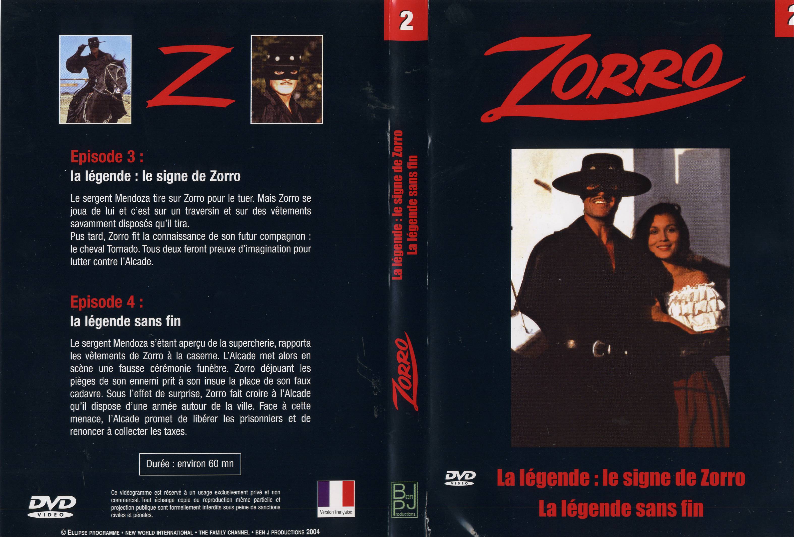 Jaquette DVD Zorro vol 2