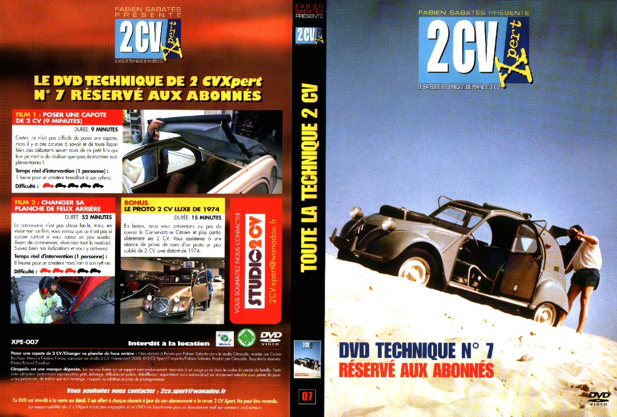 Jaquette DVD 2CV expert 7