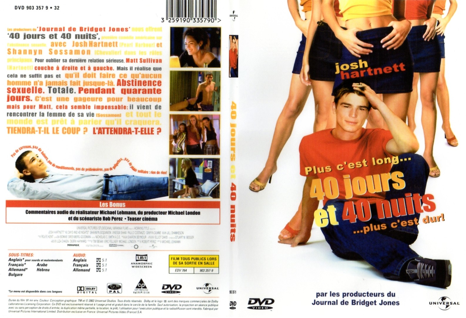 Jaquette DVD 40 jours et 40 nuits - SLIM