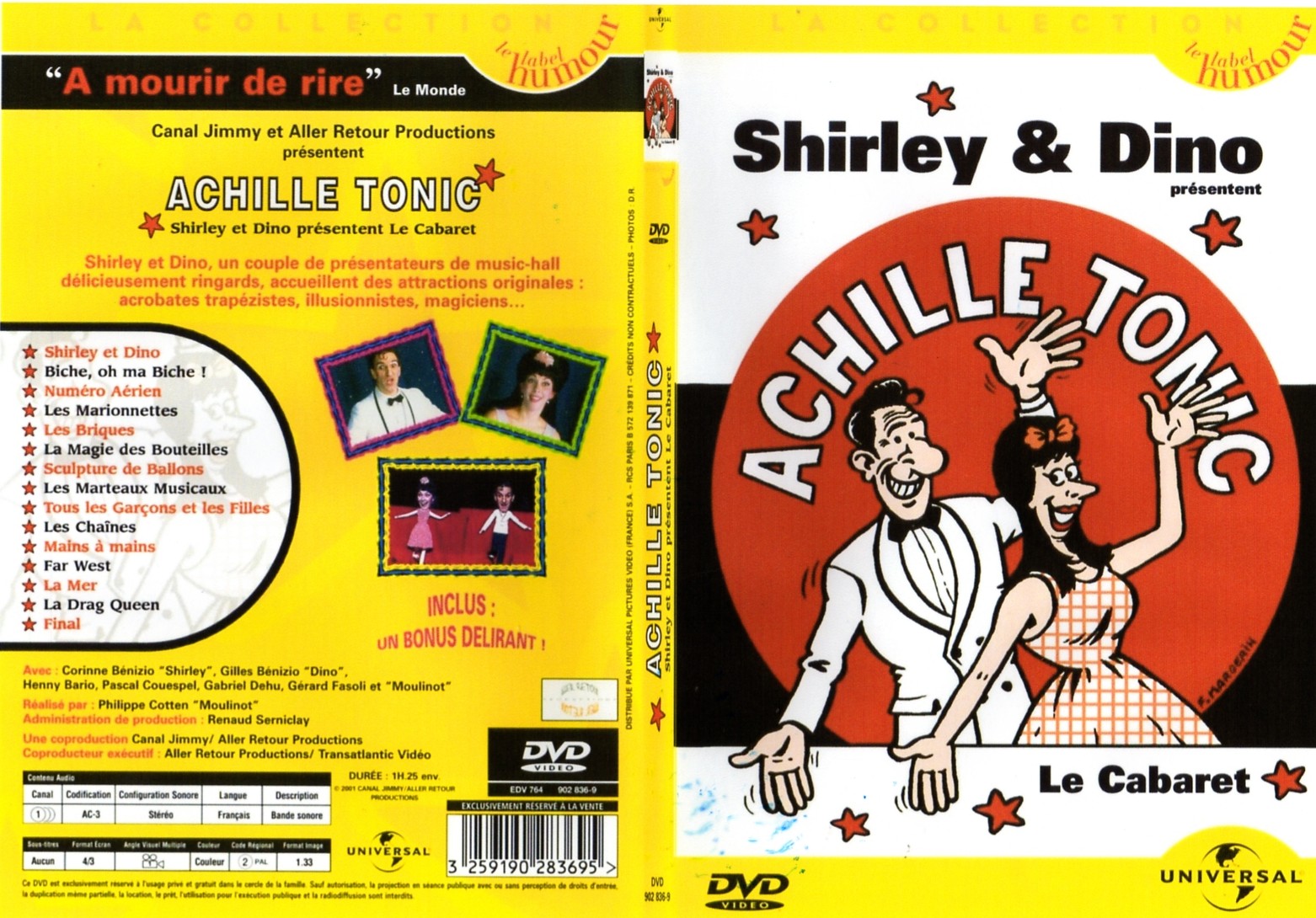 Jaquette DVD Achille Tonic - SLIM