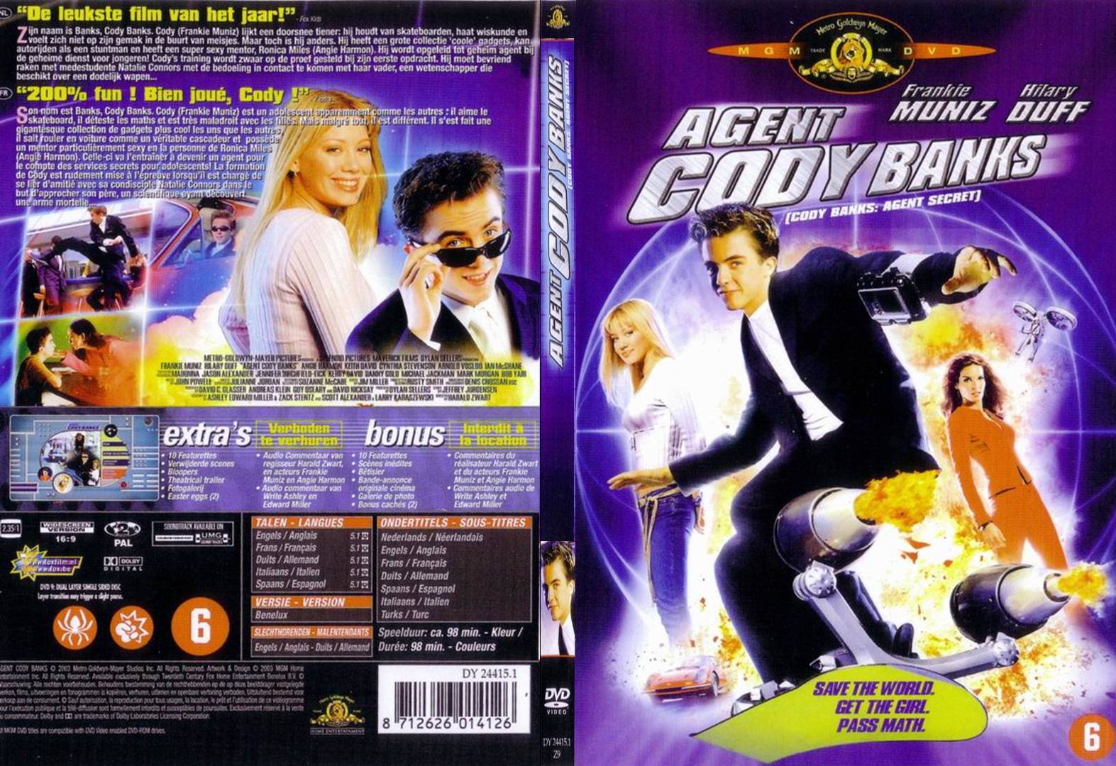 Jaquette DVD Agent cody banks - SLIM