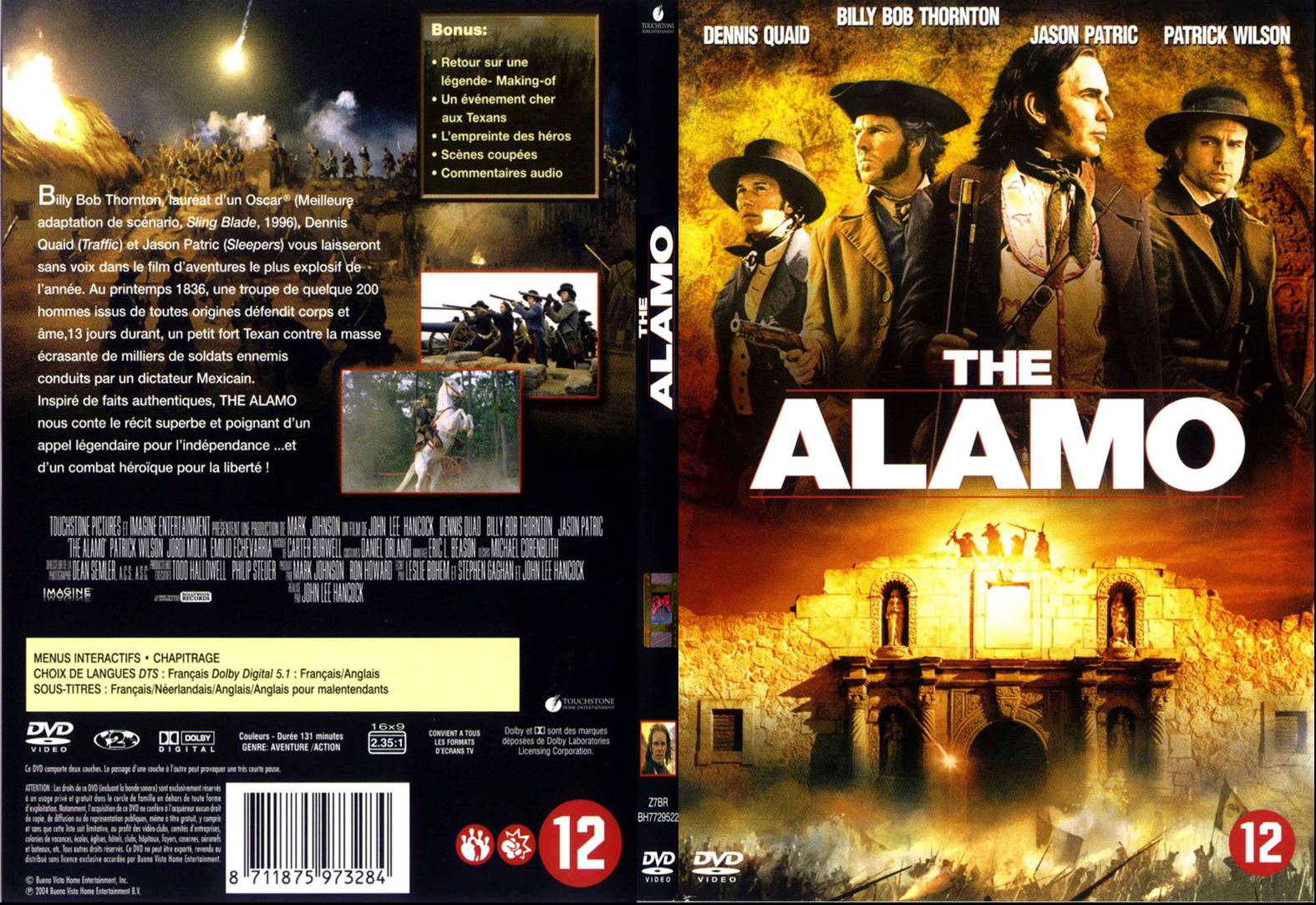 Jaquette DVD Alamo 2004 - SLIM