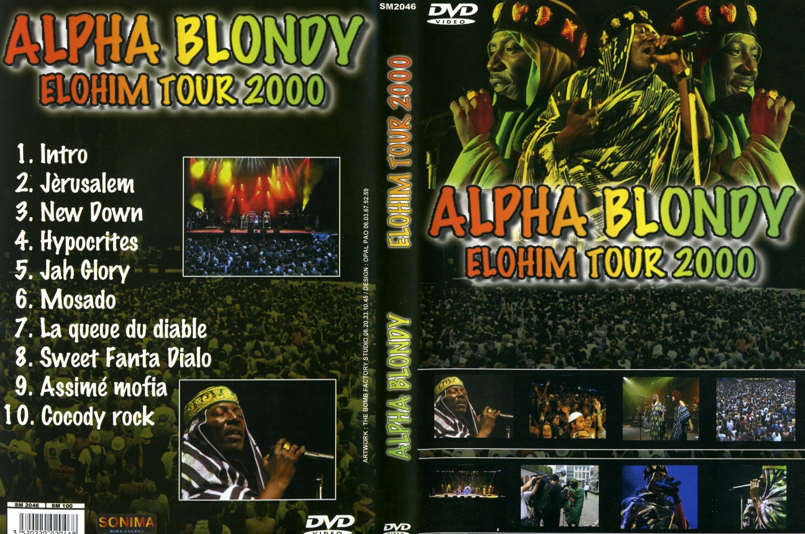 Jaquette DVD Alpha Blondy Eelohim tour 2000
