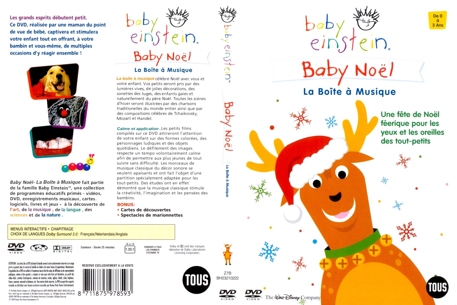 Jaquette DVD Baby Einstein la boite a musique