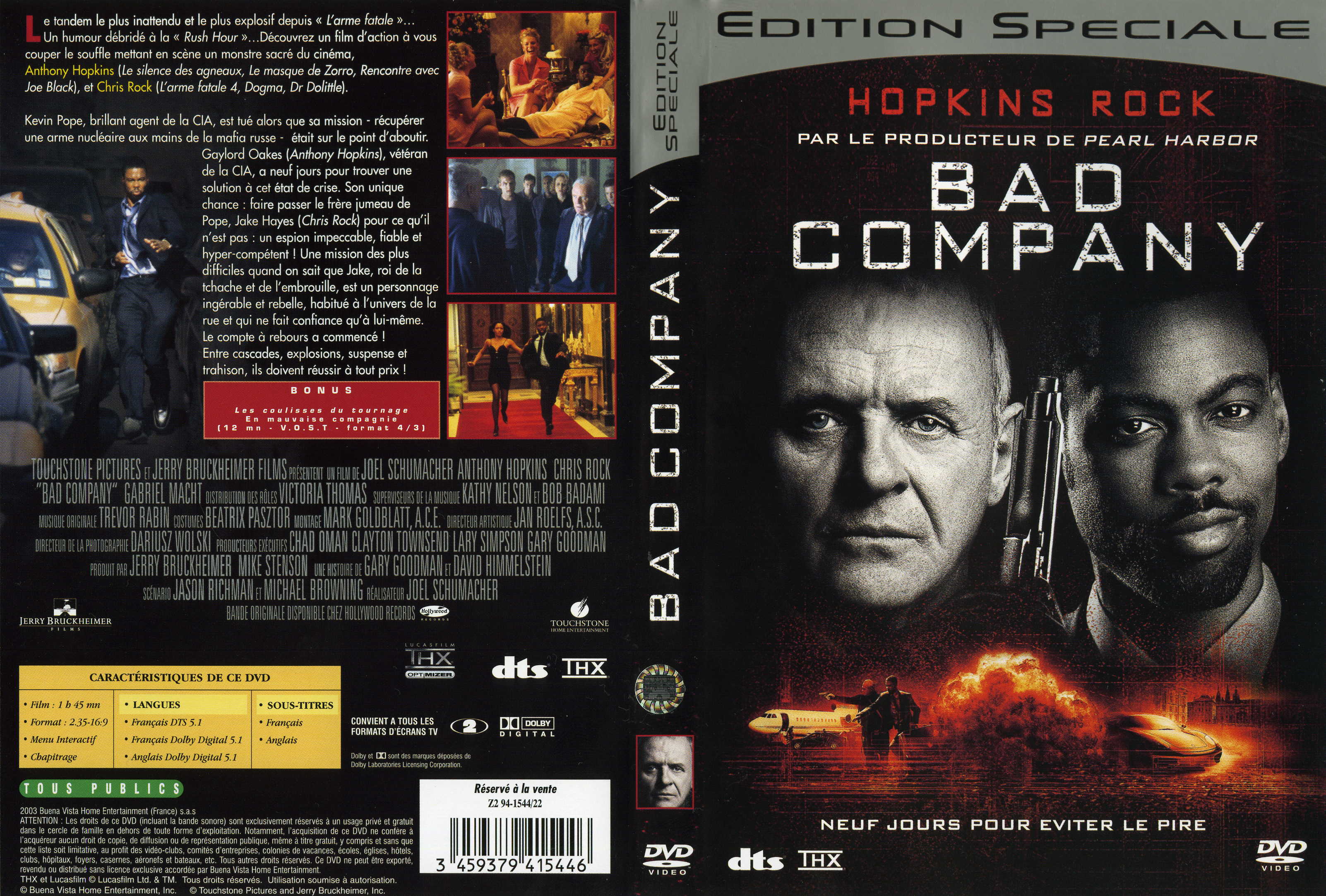 Jaquette DVD Bad company v2