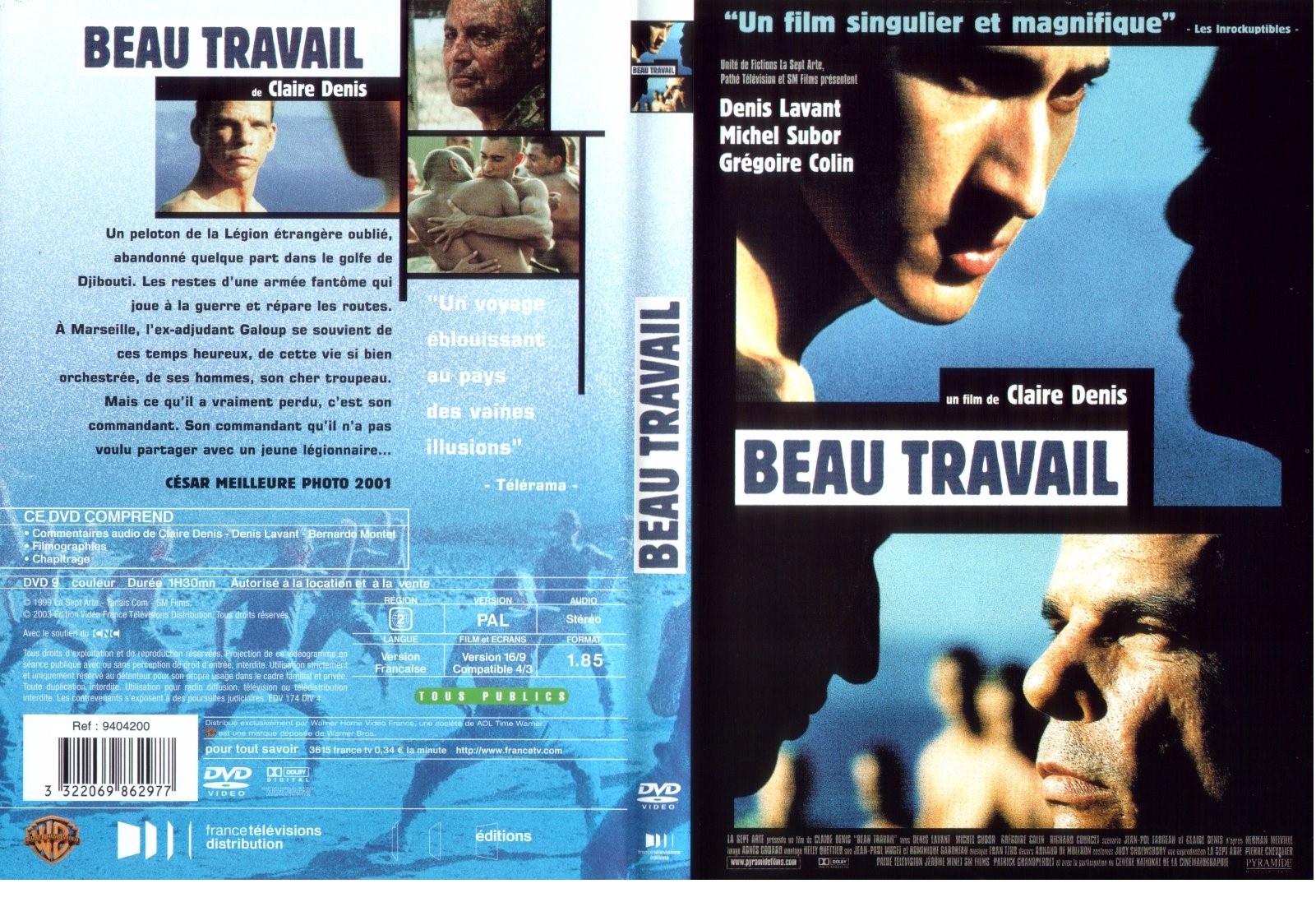 Jaquette DVD Beau travail