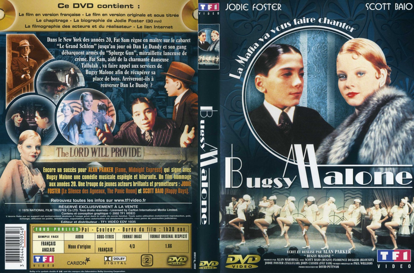 Jaquette DVD Bugsy Malone