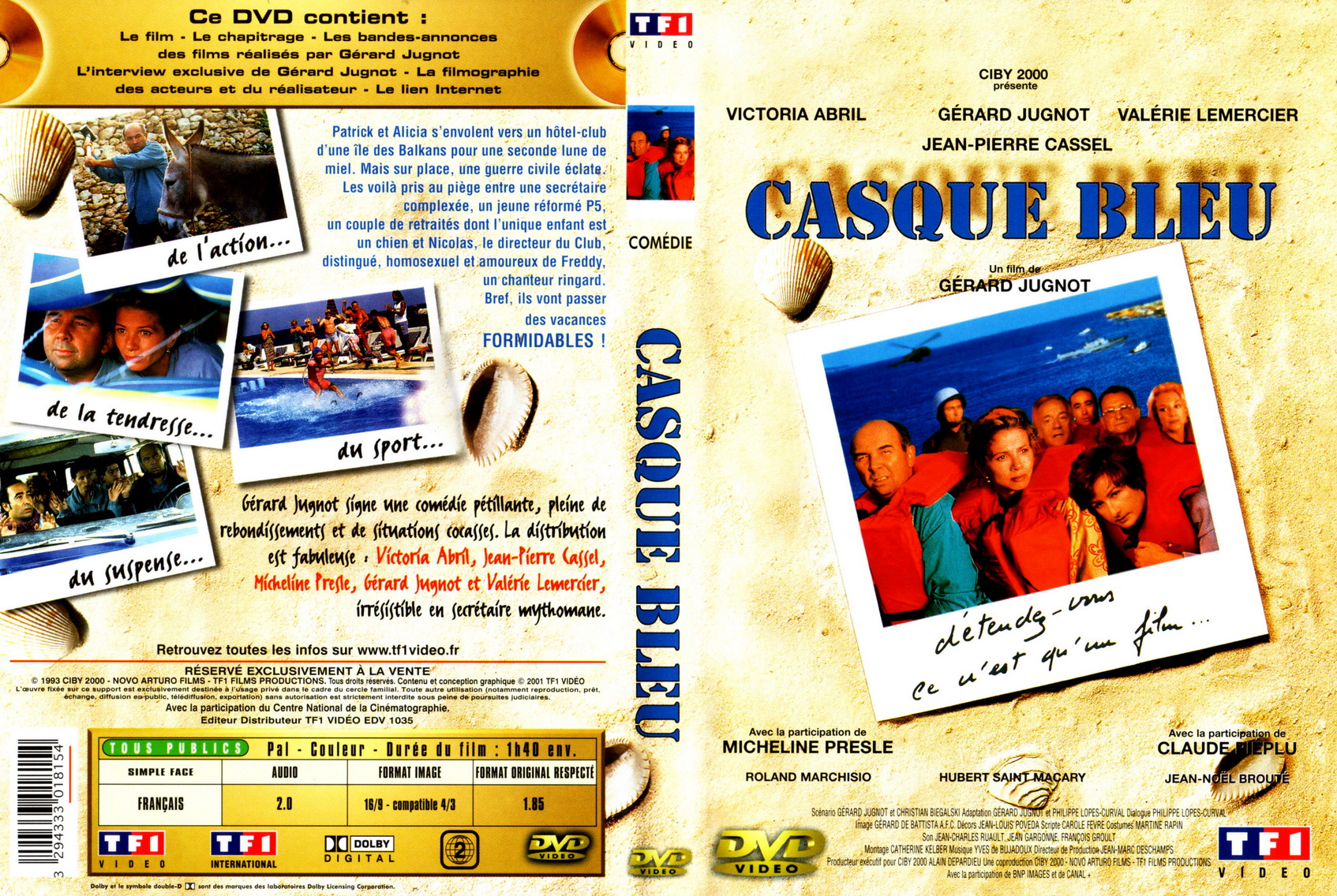 Jaquette DVD Casque bleu