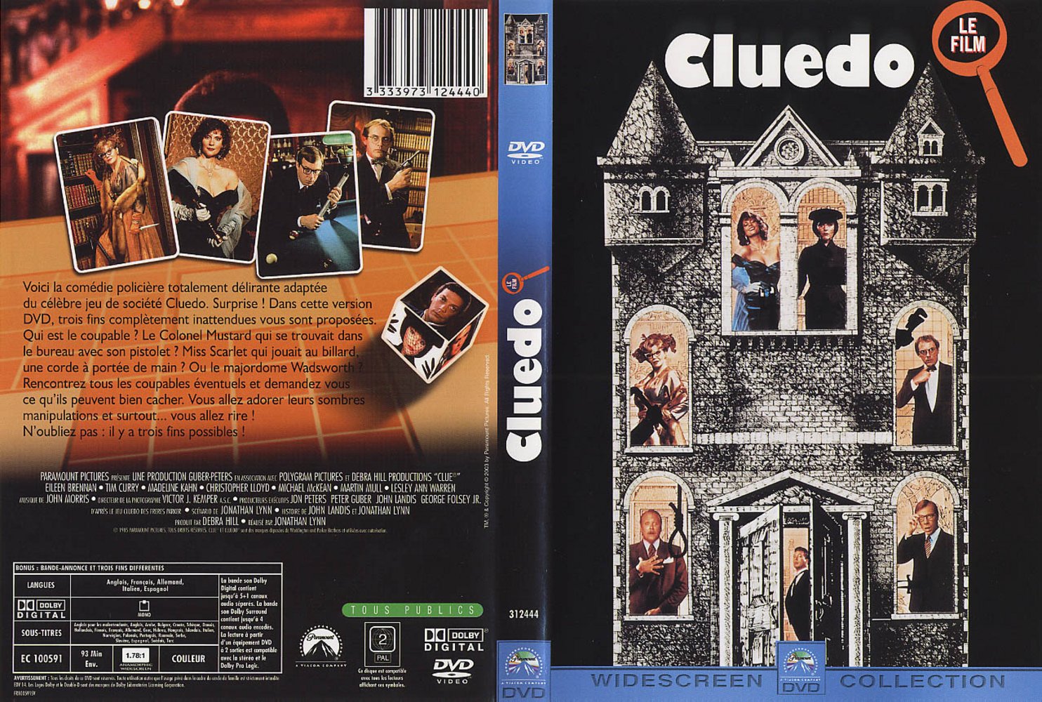 Jaquette DVD Cluedo