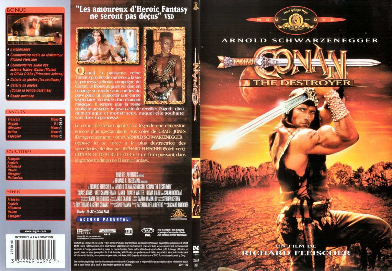 Jaquette DVD Conan le destructeur - SLIM