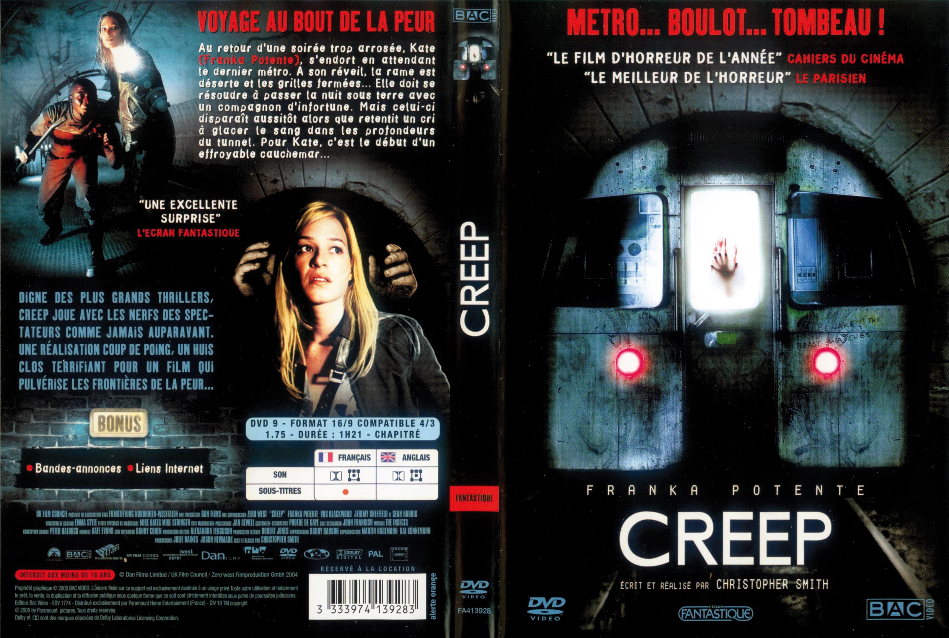 Jaquette DVD Creep