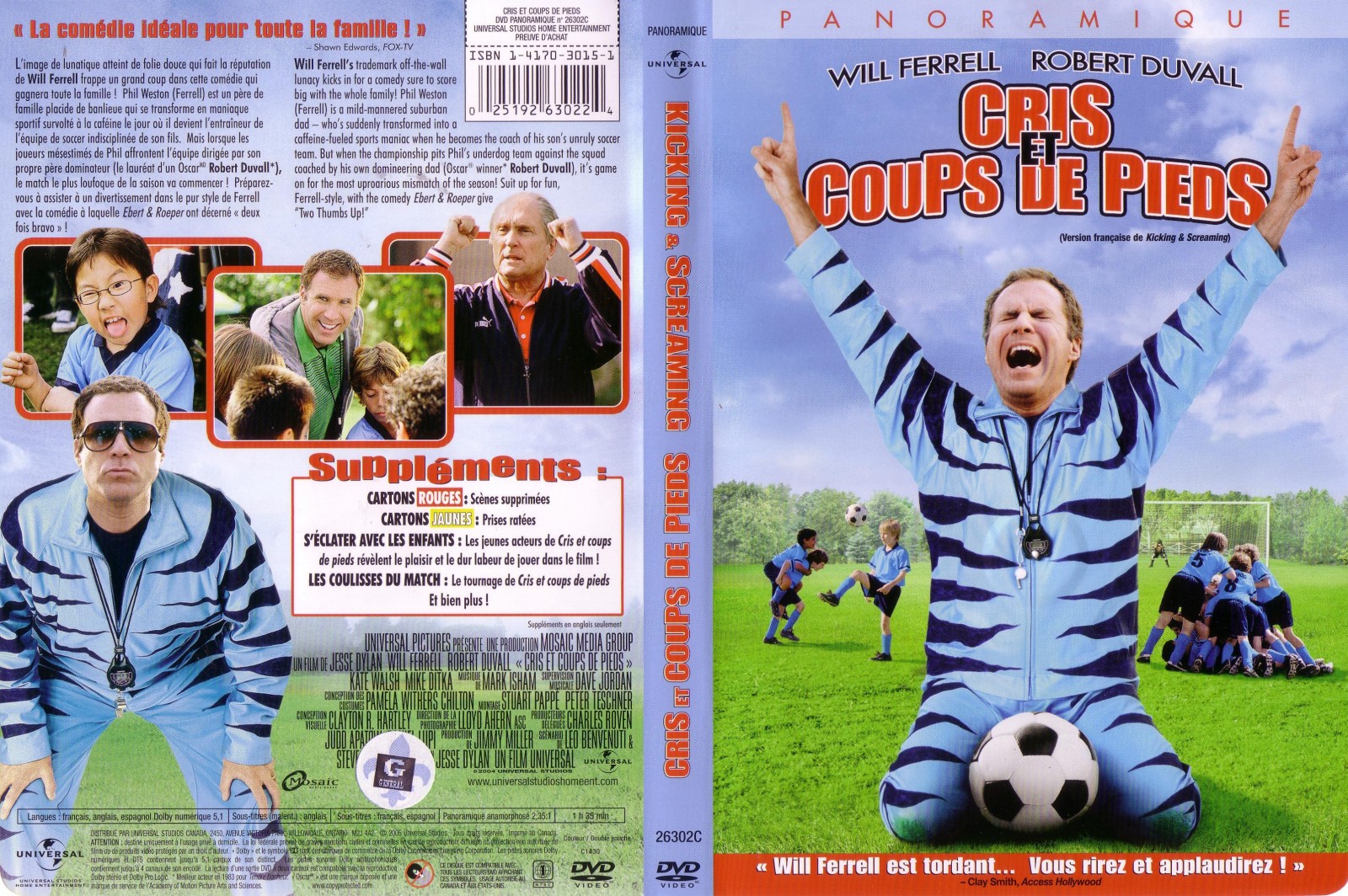 Jaquette DVD Cris et coups de pieds