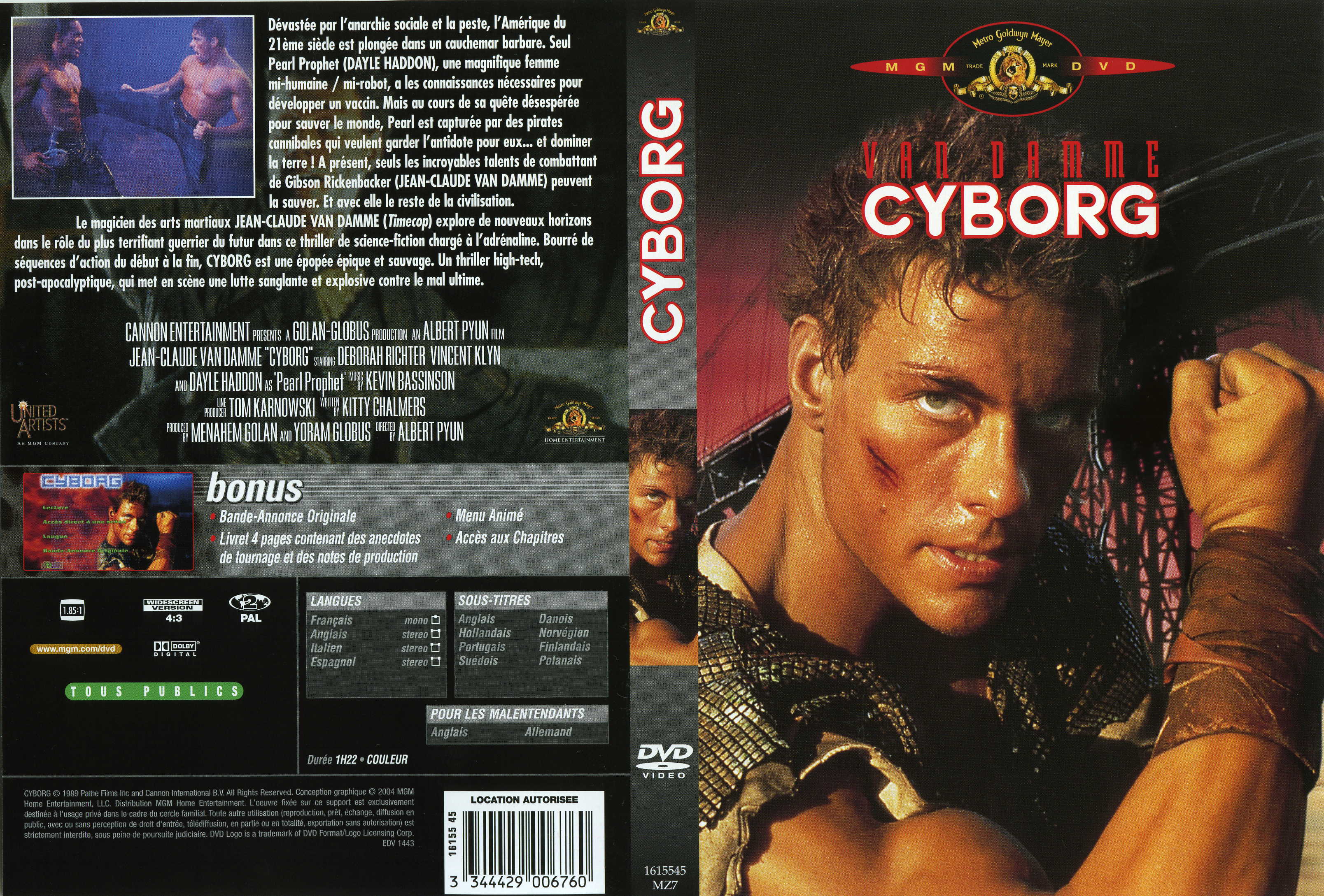 Jaquette DVD Cyborg v2