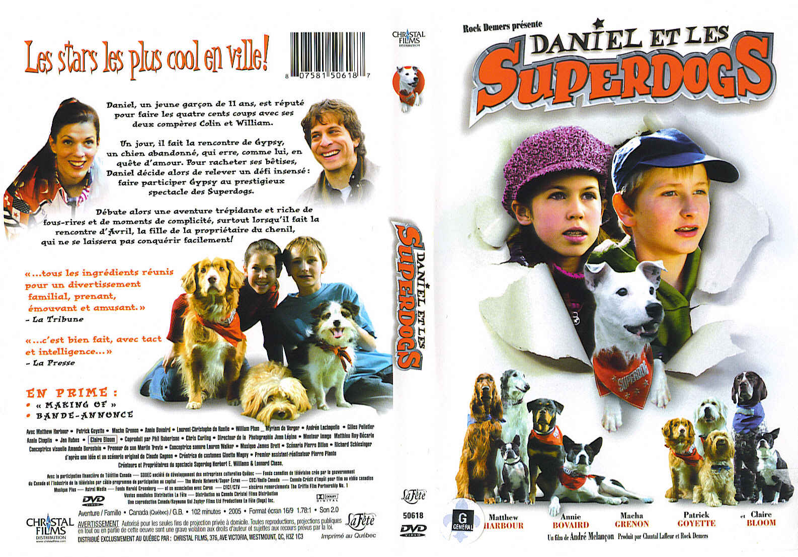 Jaquette DVD Daniel et les superdogs