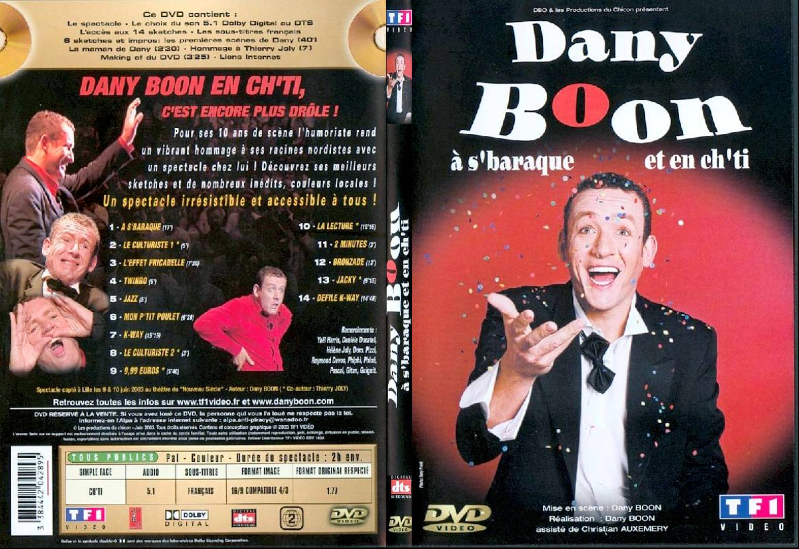 Jaquette DVD Dany Boon en ch