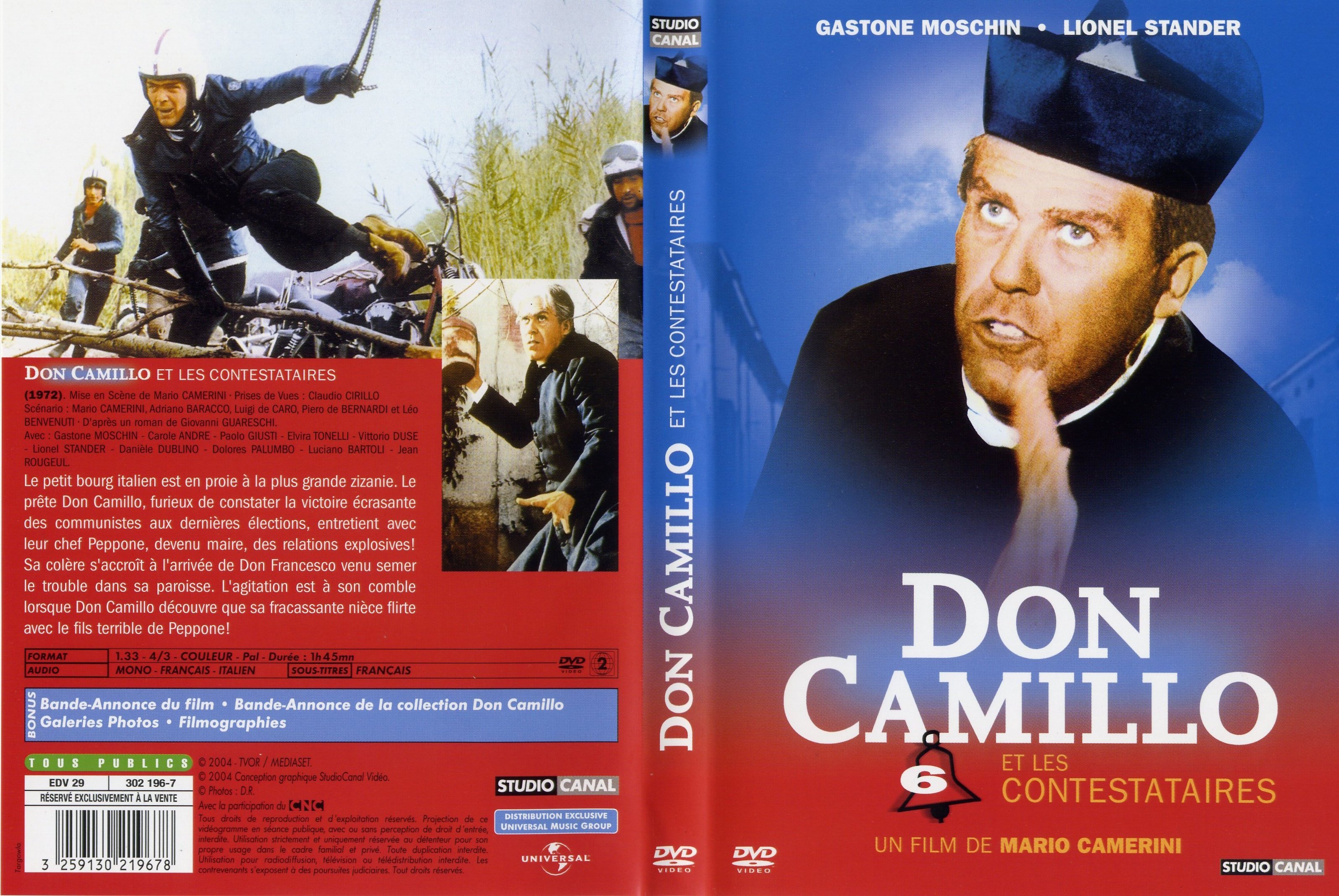 Jaquette DVD Don Camillo - Don Camillo et les contestataires