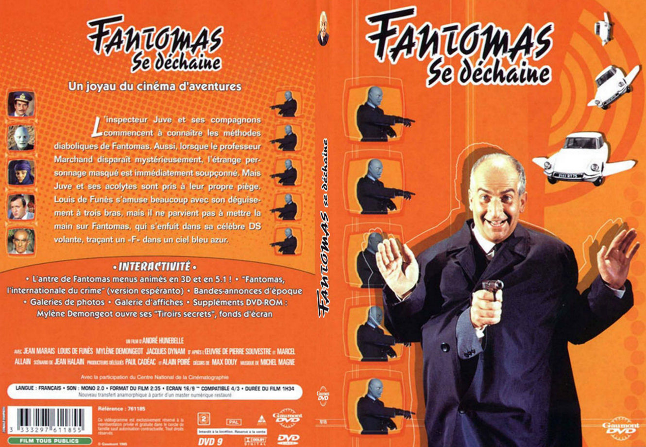 Jaquette DVD Fantomas se dchaine - SLIM