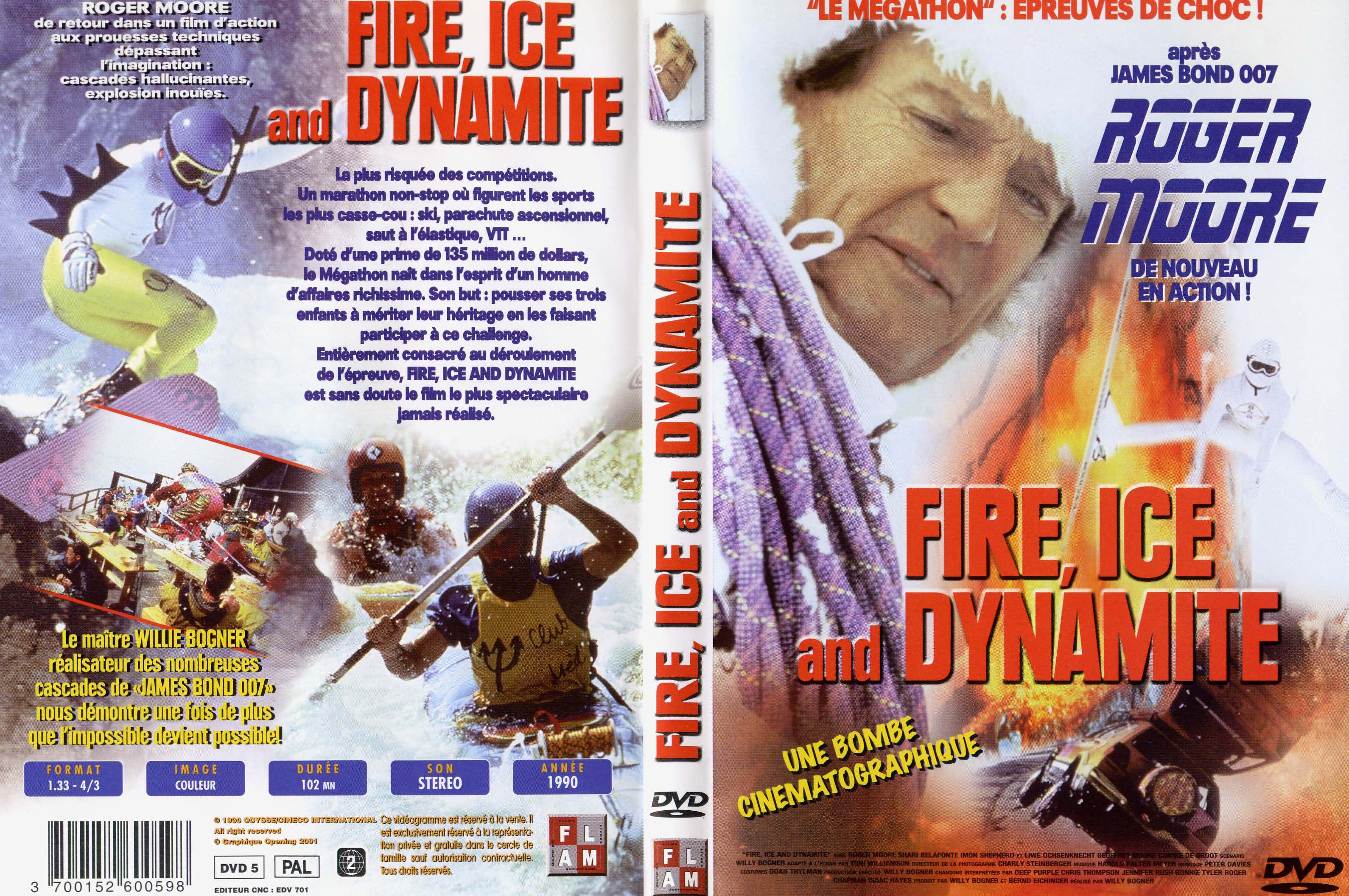 Jaquette DVD Fire Ice and Dynamite