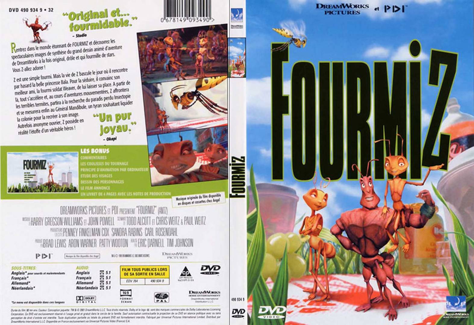 Jaquette DVD Fourmiz - SLIM