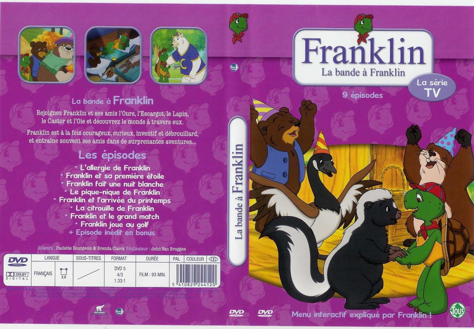 Jaquette DVD Franklin La bande  Franklin