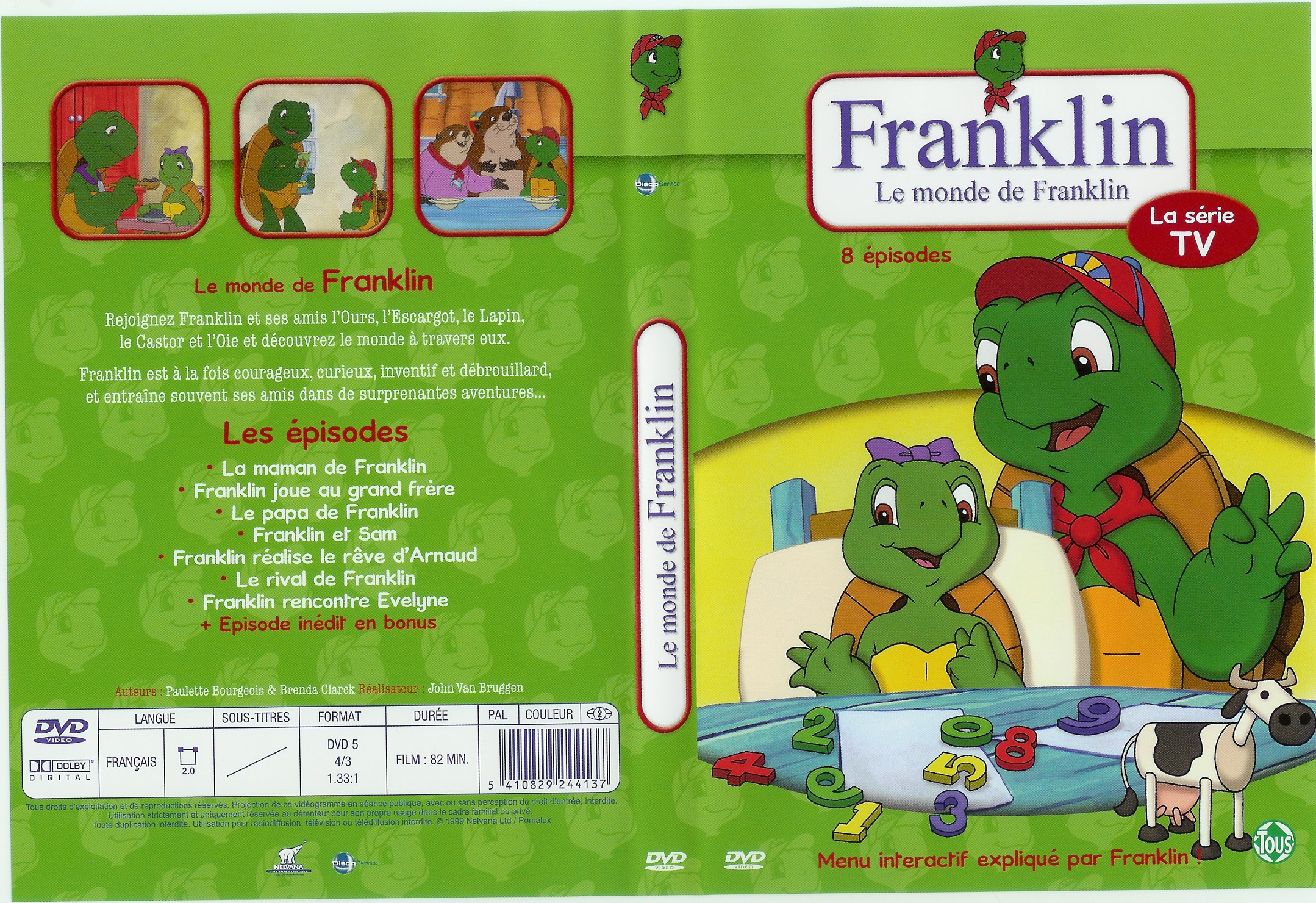 Jaquette DVD Franklin Le monde de Franklin