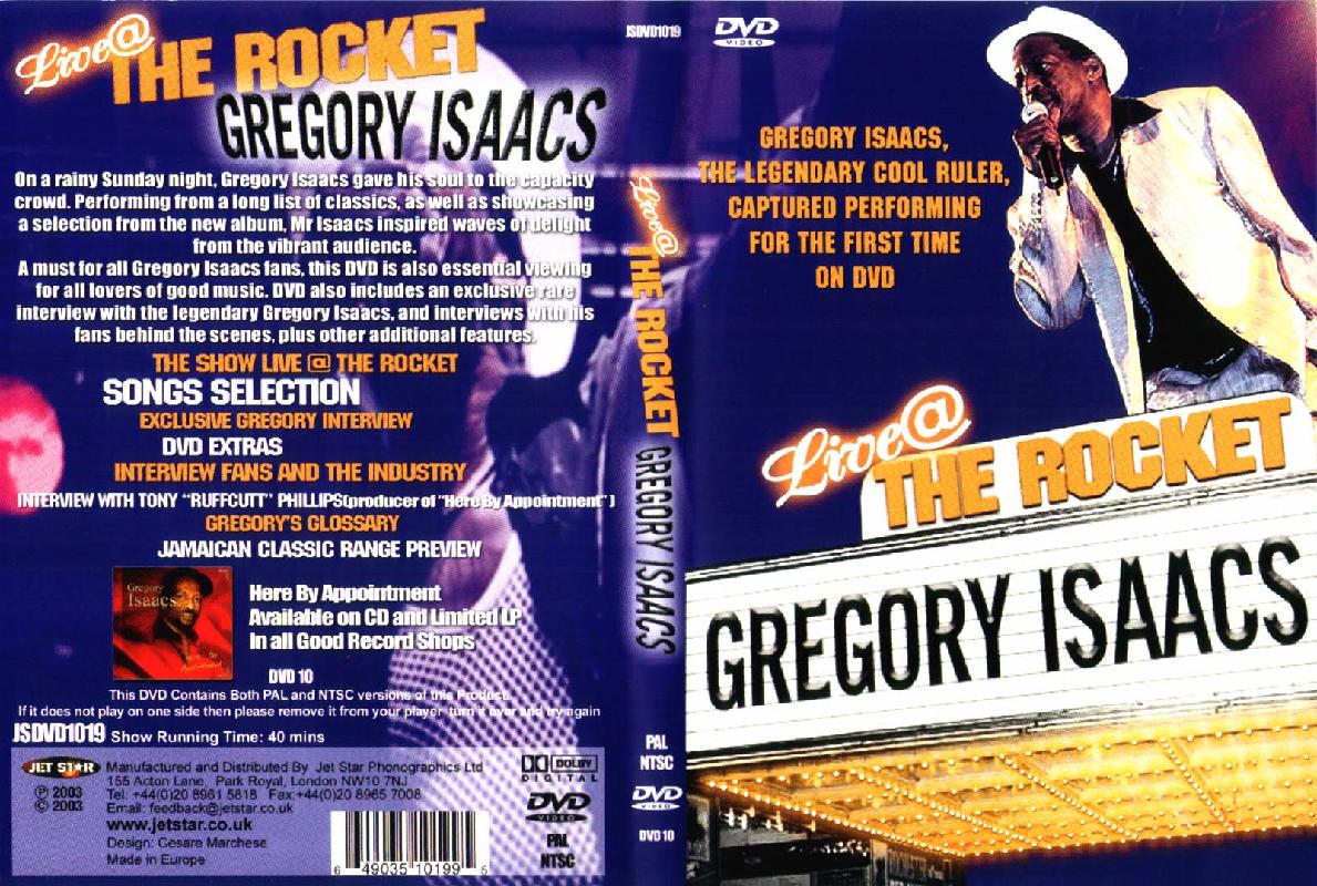 Jaquette DVD Gregory Isaacs Live at The Rocket