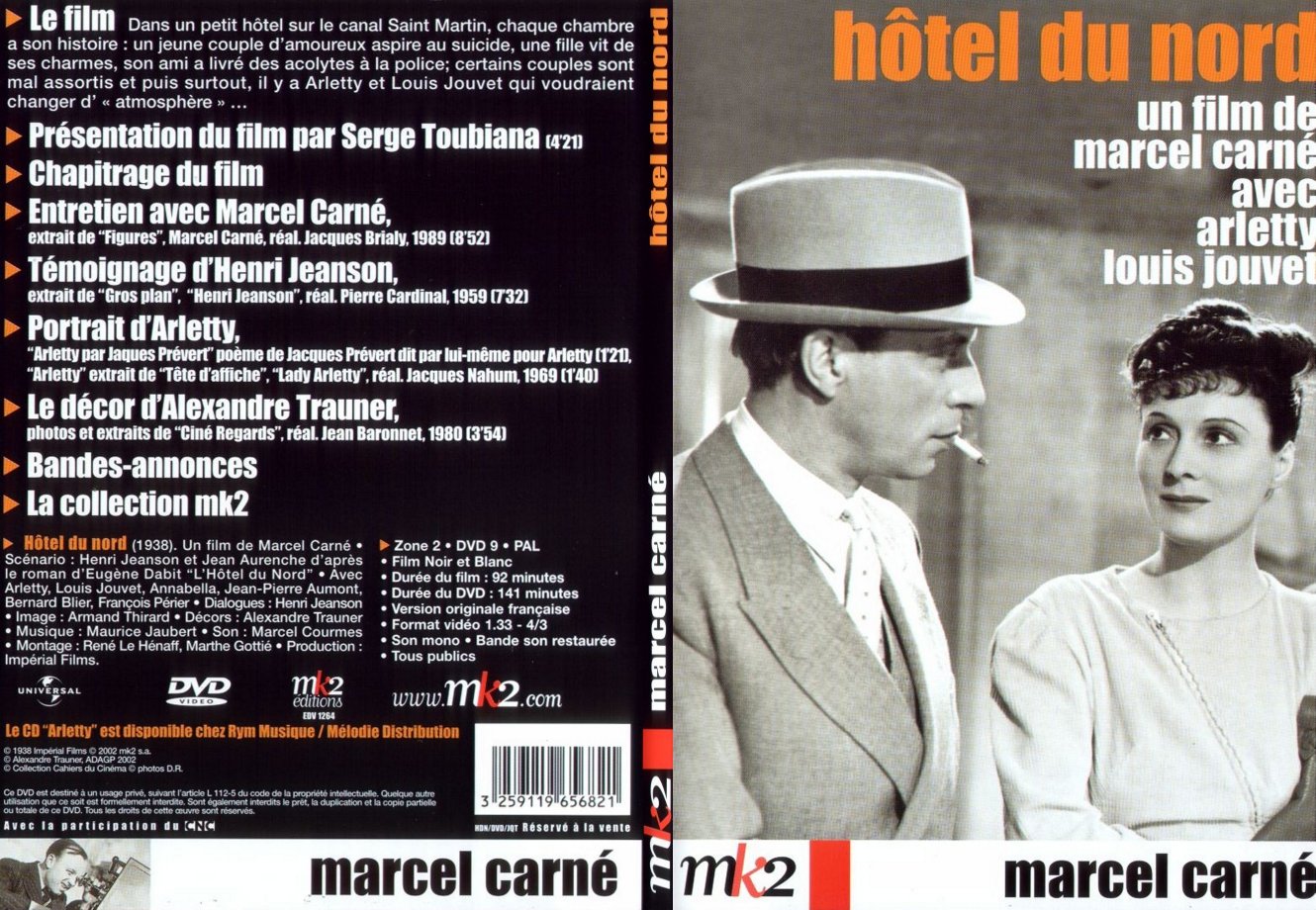Jaquette DVD Hotel du Nord - SLIM