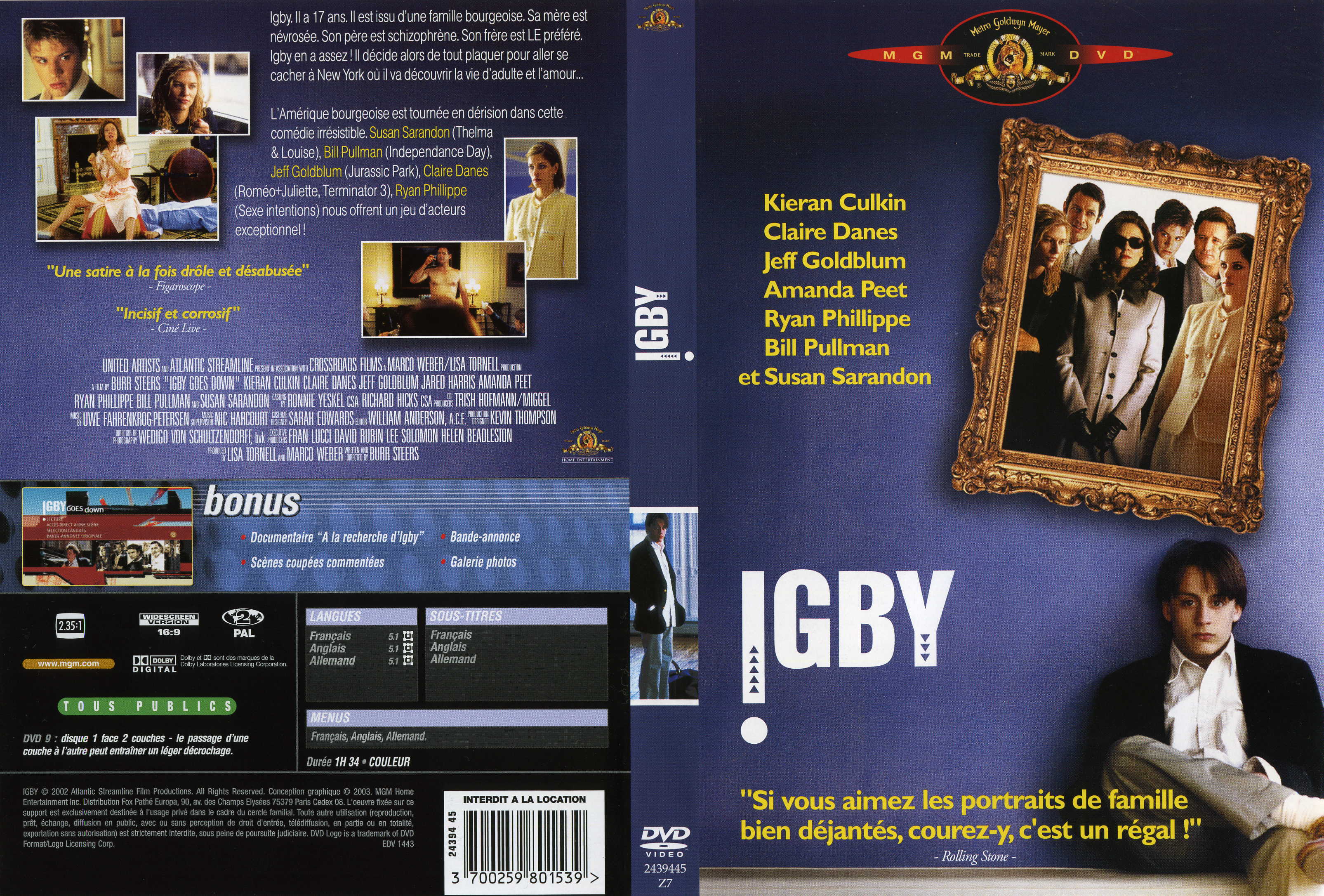 Jaquette DVD Igby