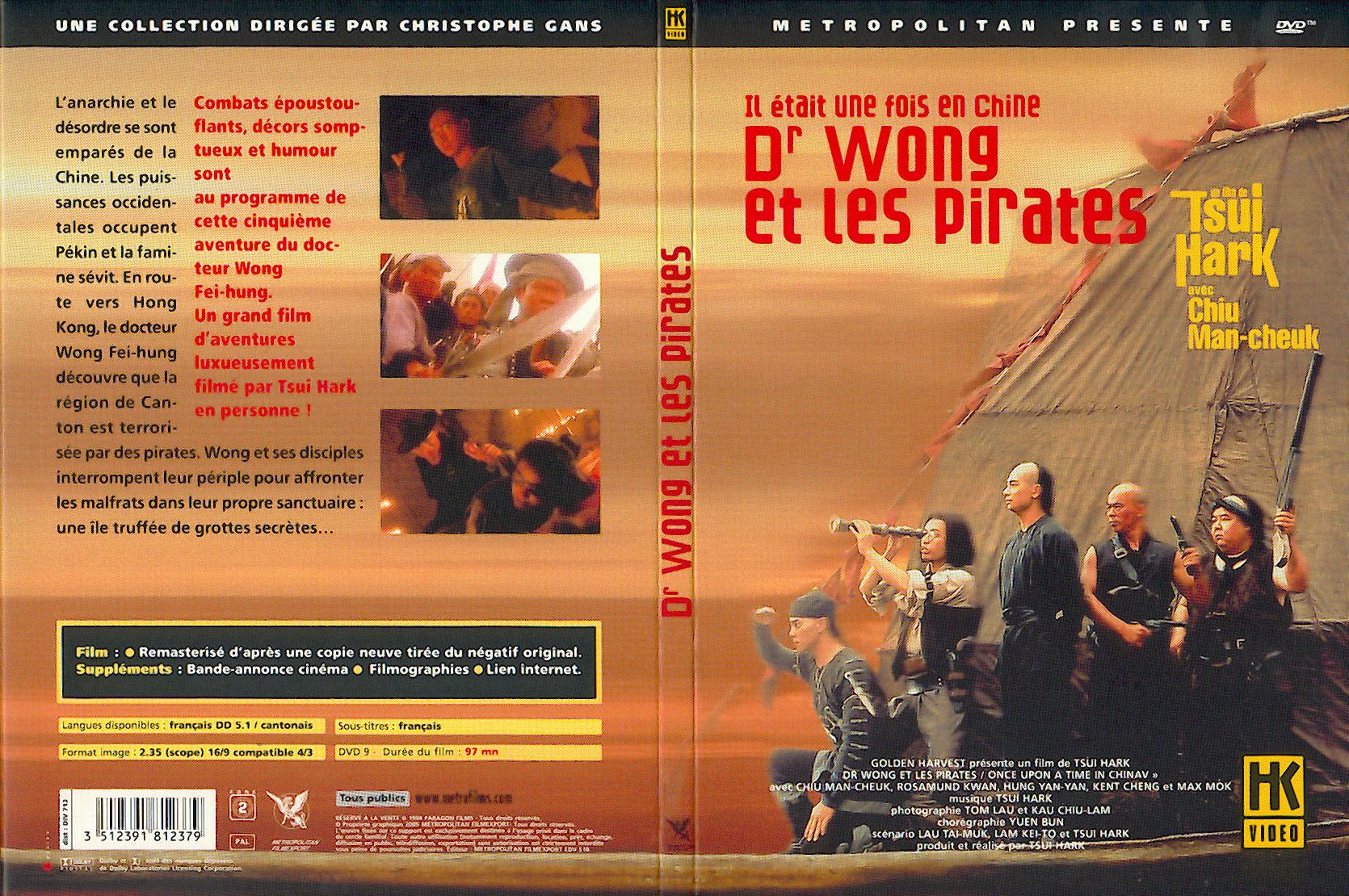 Jaquette DVD Il etait une fois en chine 5 Dr Wong et les pirates