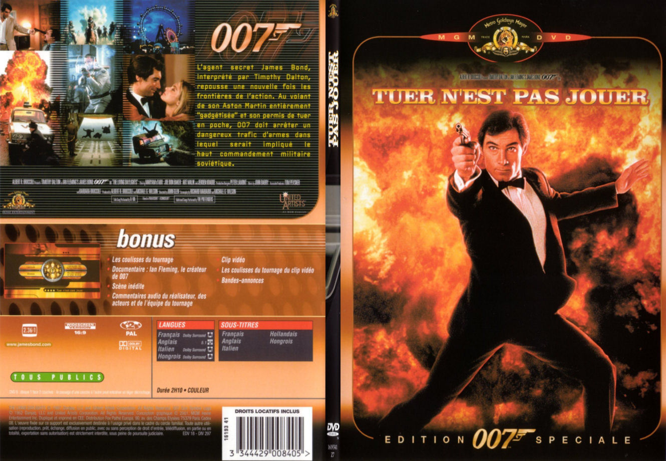 Jaquette DVD James Bond 007 Tuer n