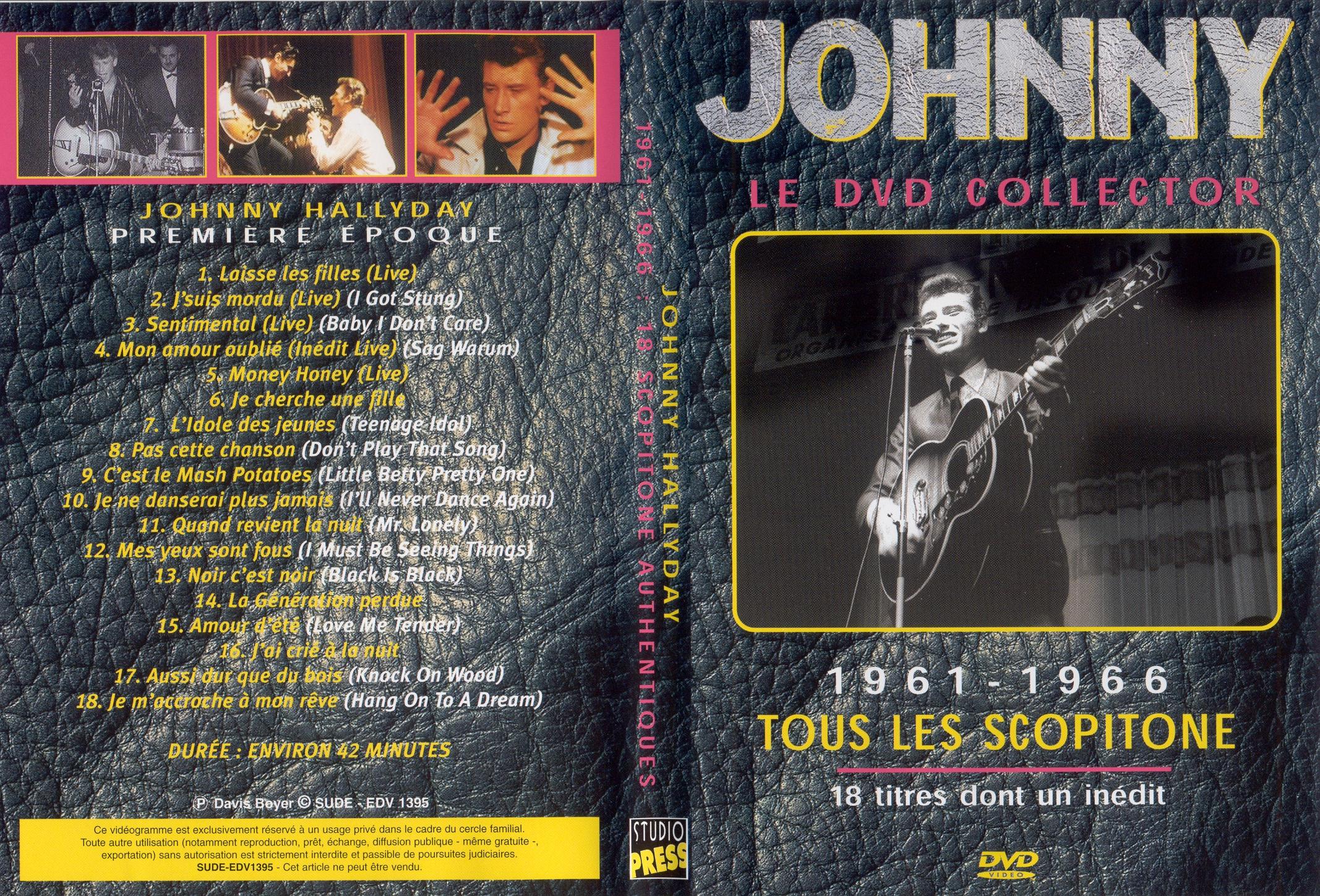 Jaquette DVD Johnny Hallyday 1961-66
