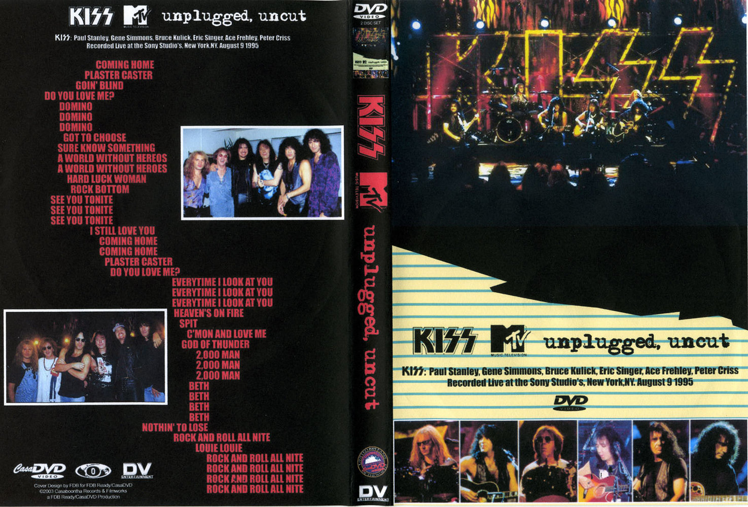 Jaquette DVD KISS - MTV Unplugged uncut