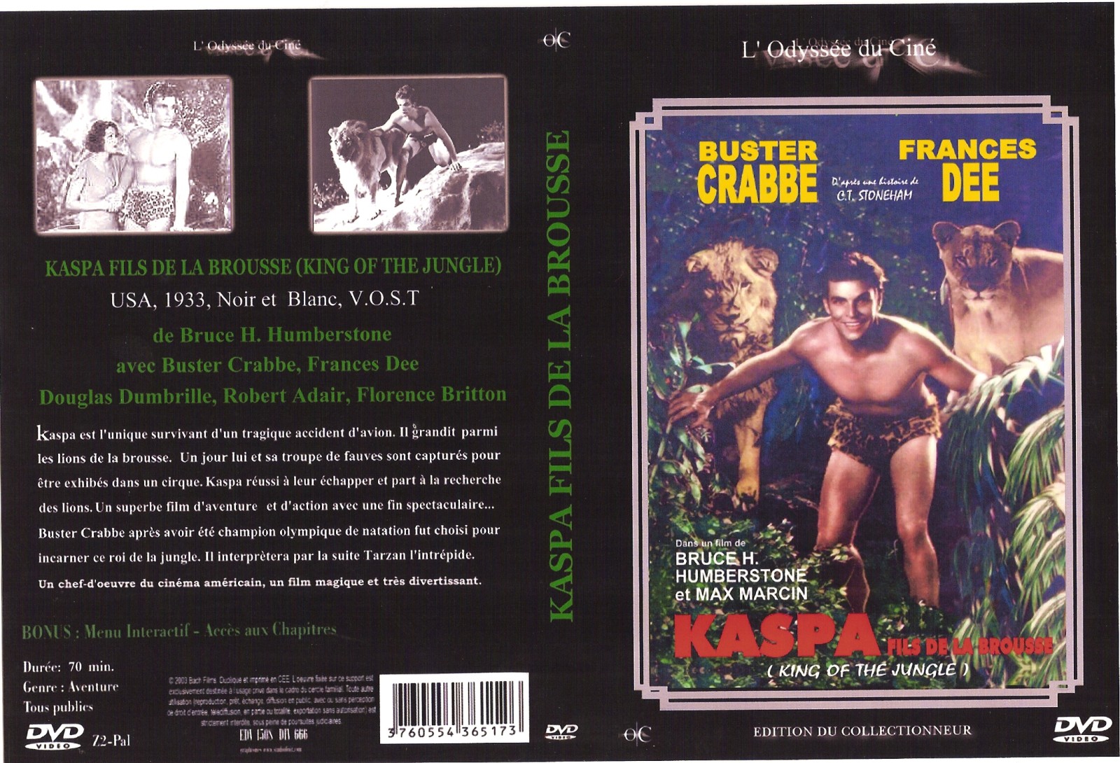 Jaquette DVD Kaspa fils de la brousse