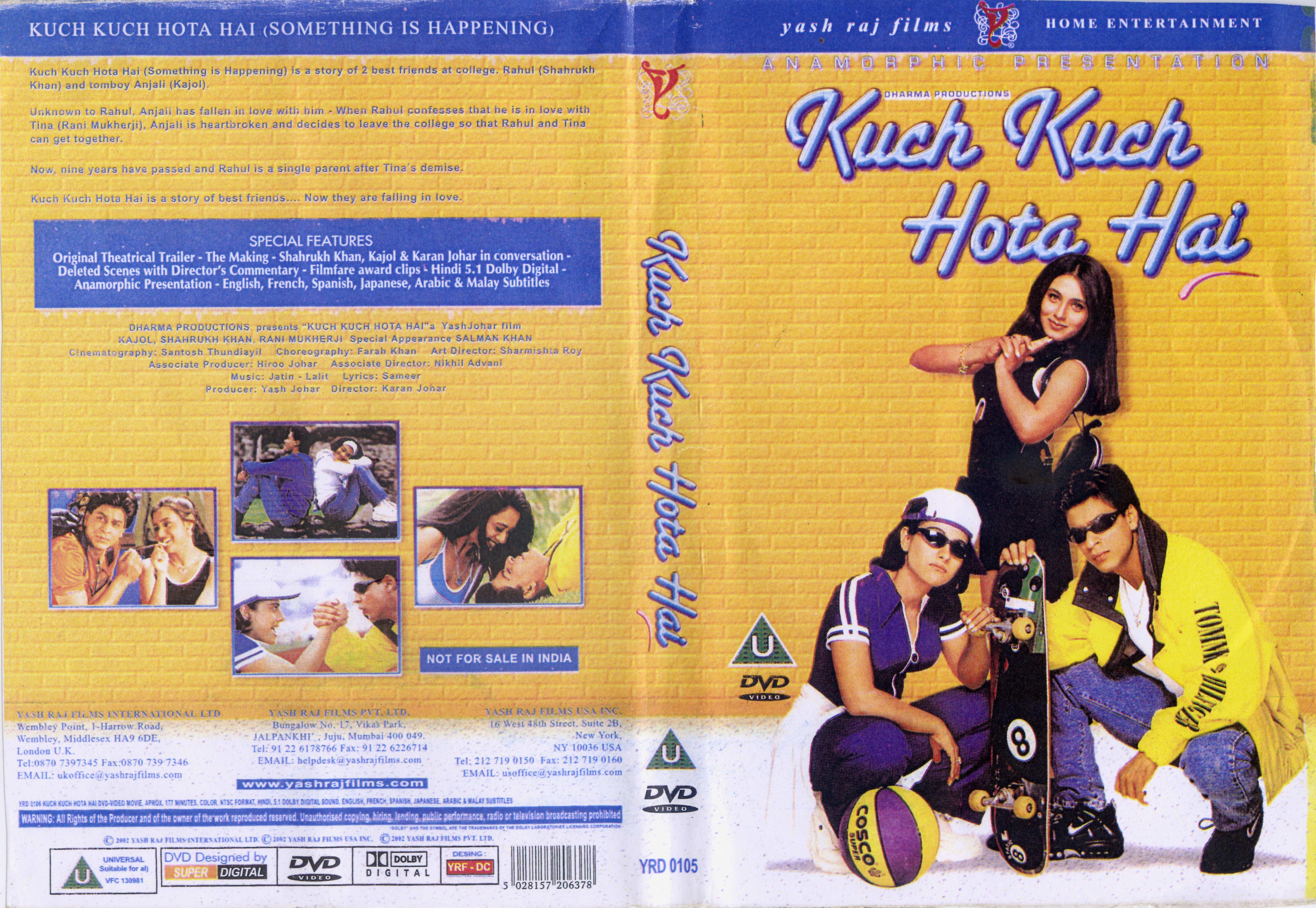 Jaquette DVD Kuch kuch hota hai