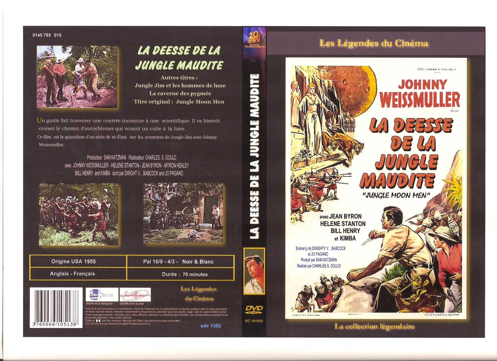Jaquette DVD La desse de la jungle maudite