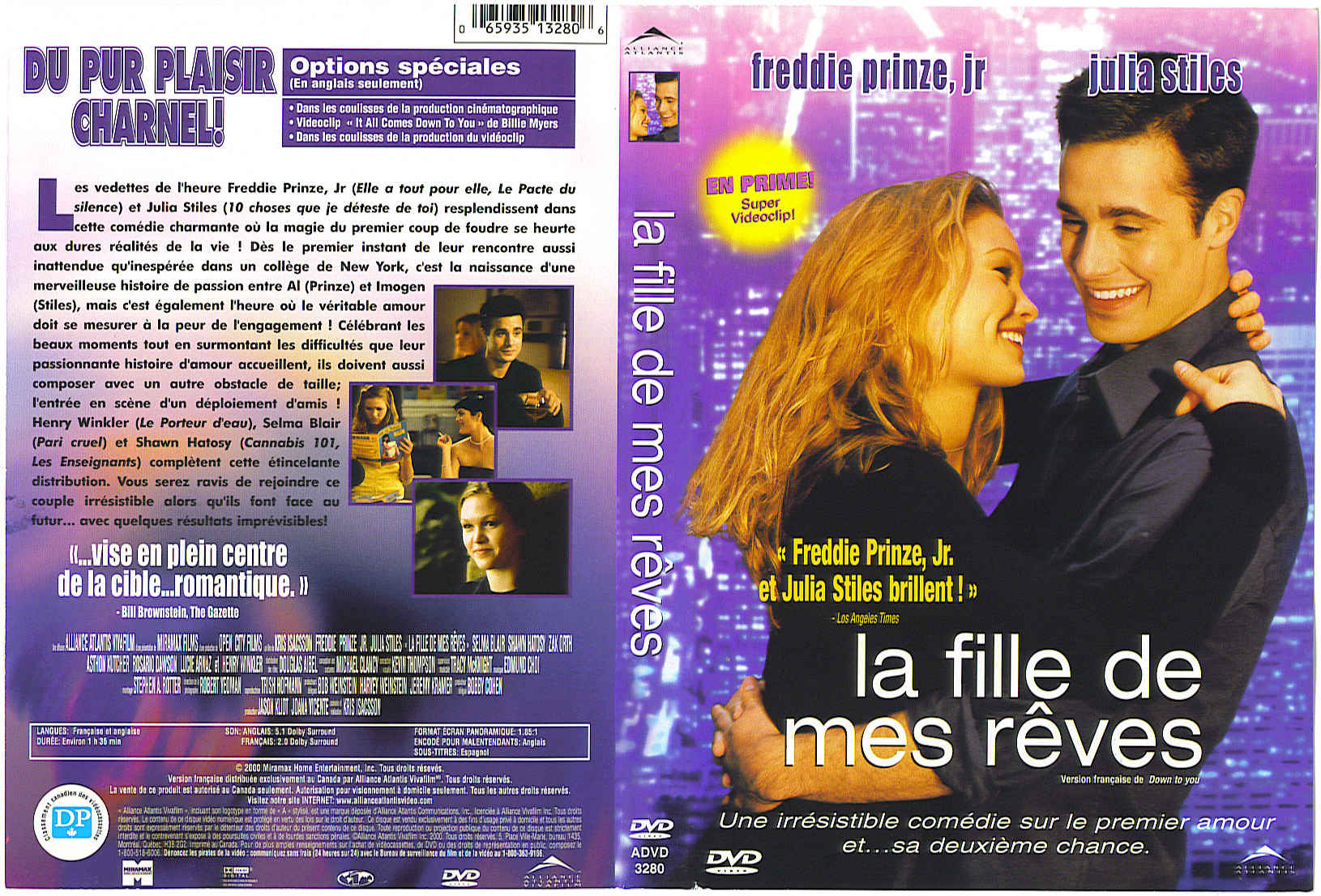 Jaquette DVD La fille de mes rves