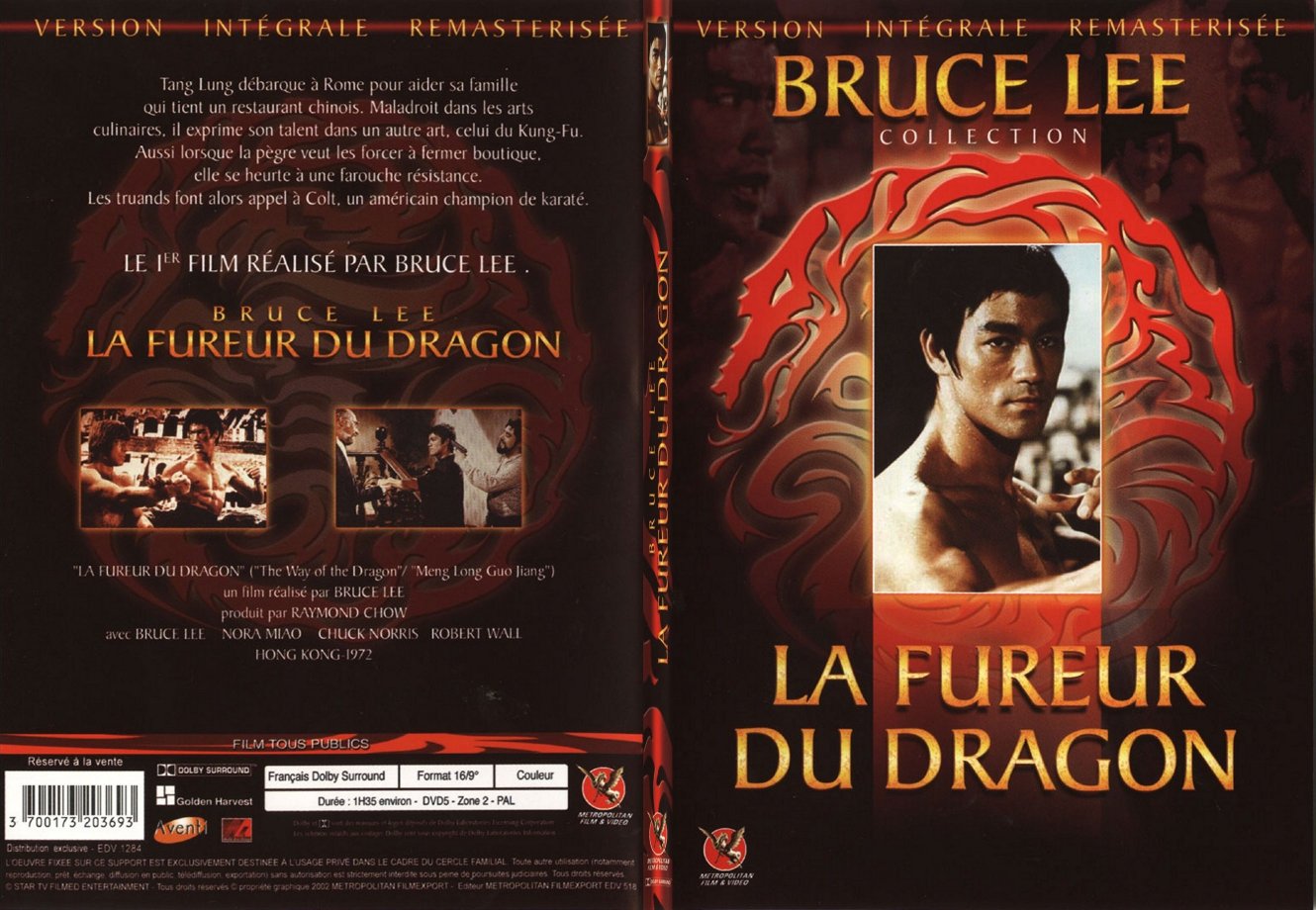 Jaquette DVD La fureur du Dragon - SLIM