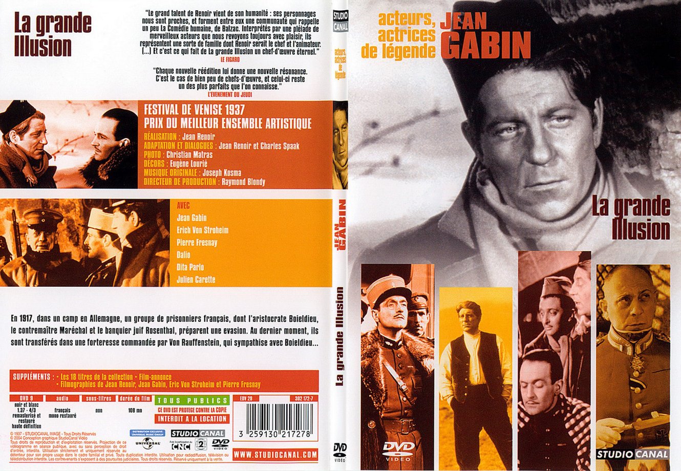 Jaquette DVD La grande illusion - SLIM