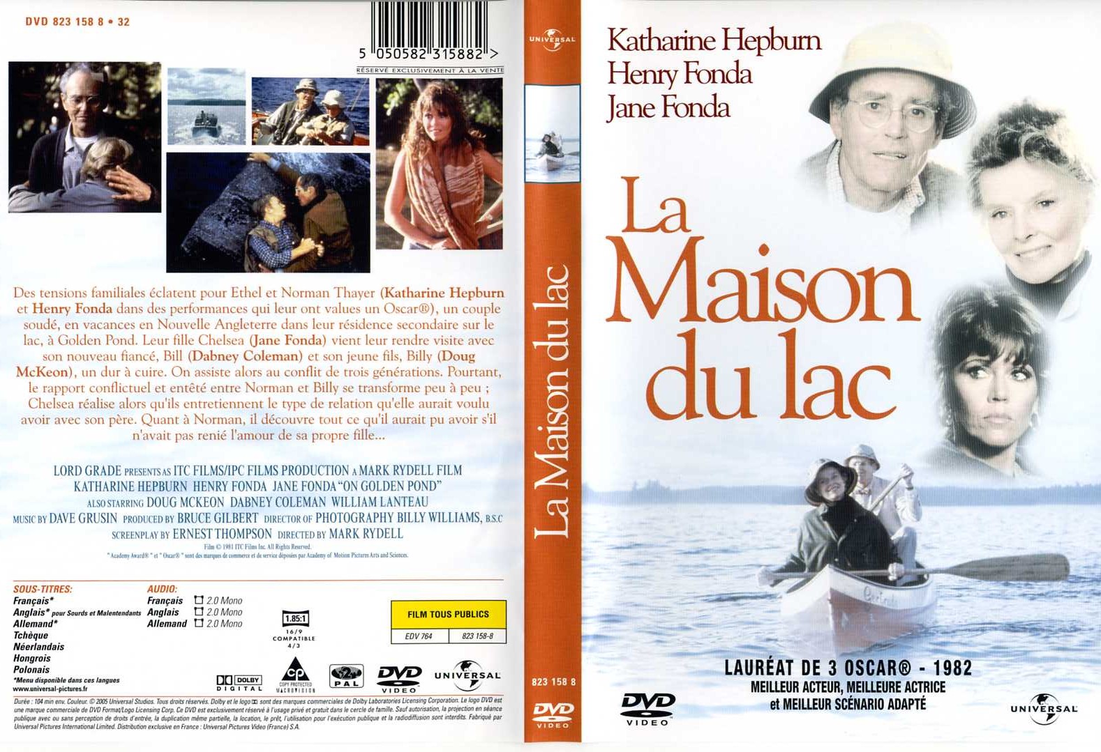 Jaquette DVD La maison du lac