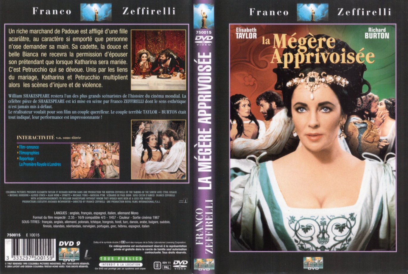 Jaquette DVD La mgre apprivoise