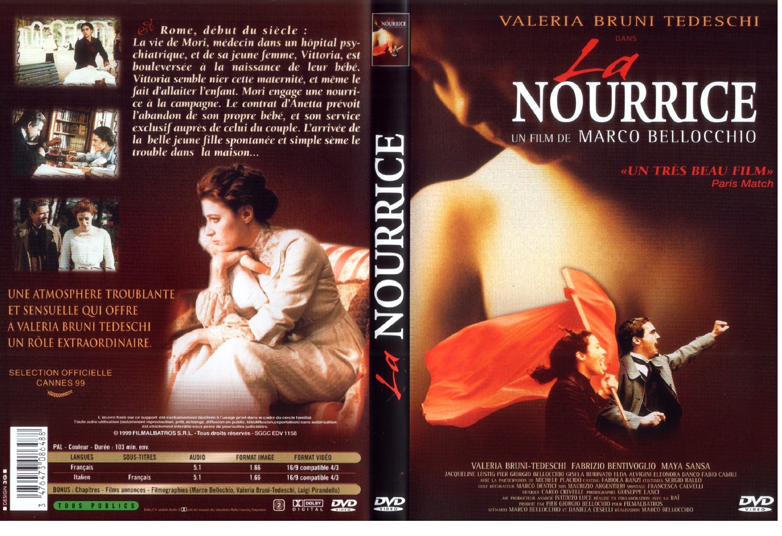 Jaquette DVD La nourrice