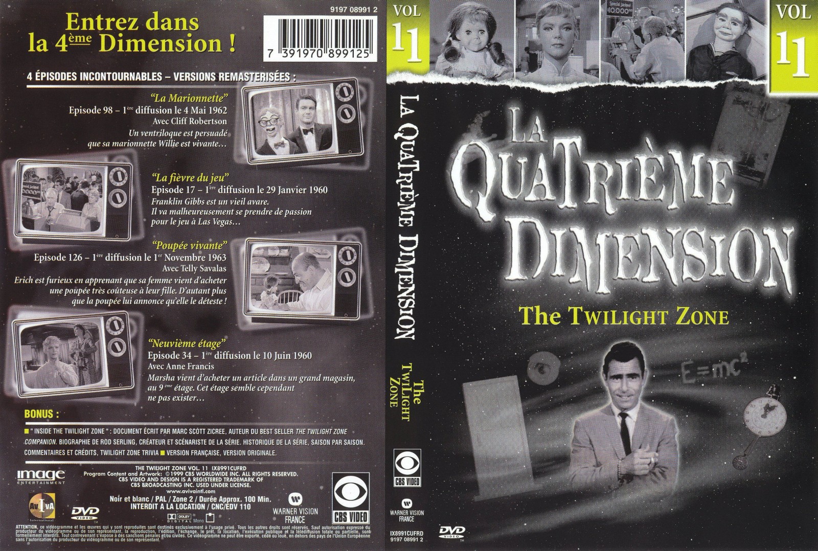 Jaquette DVD La quatrieme dimension vol 11