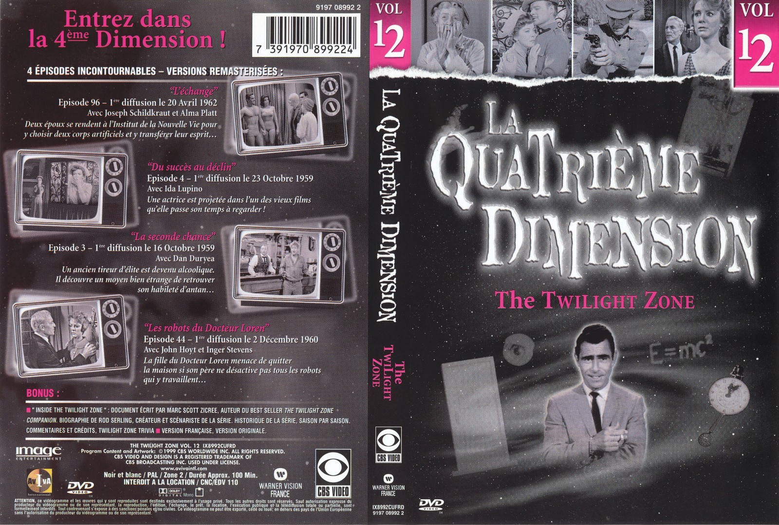 Jaquette DVD La quatrieme dimension vol 12
