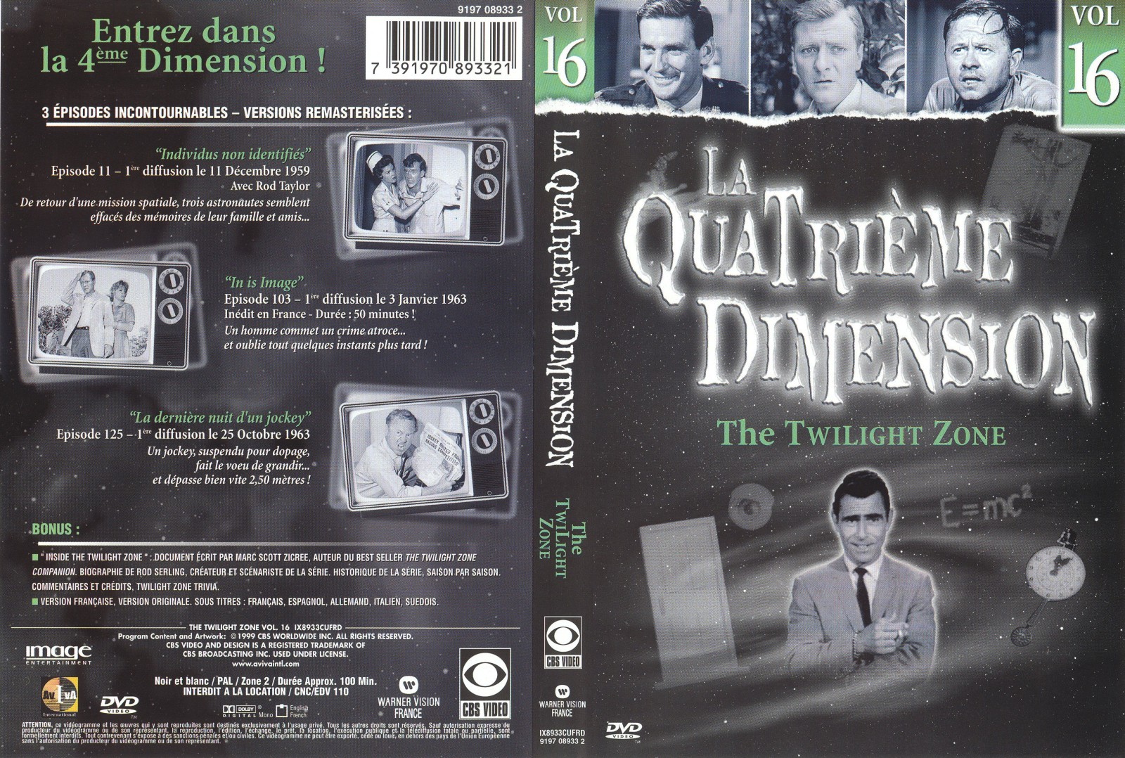 Jaquette DVD La quatrieme dimension vol 16