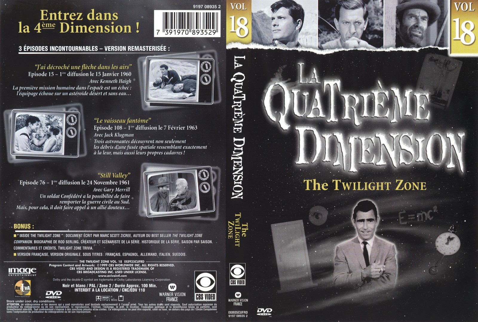 Jaquette DVD La quatrieme dimension vol 18