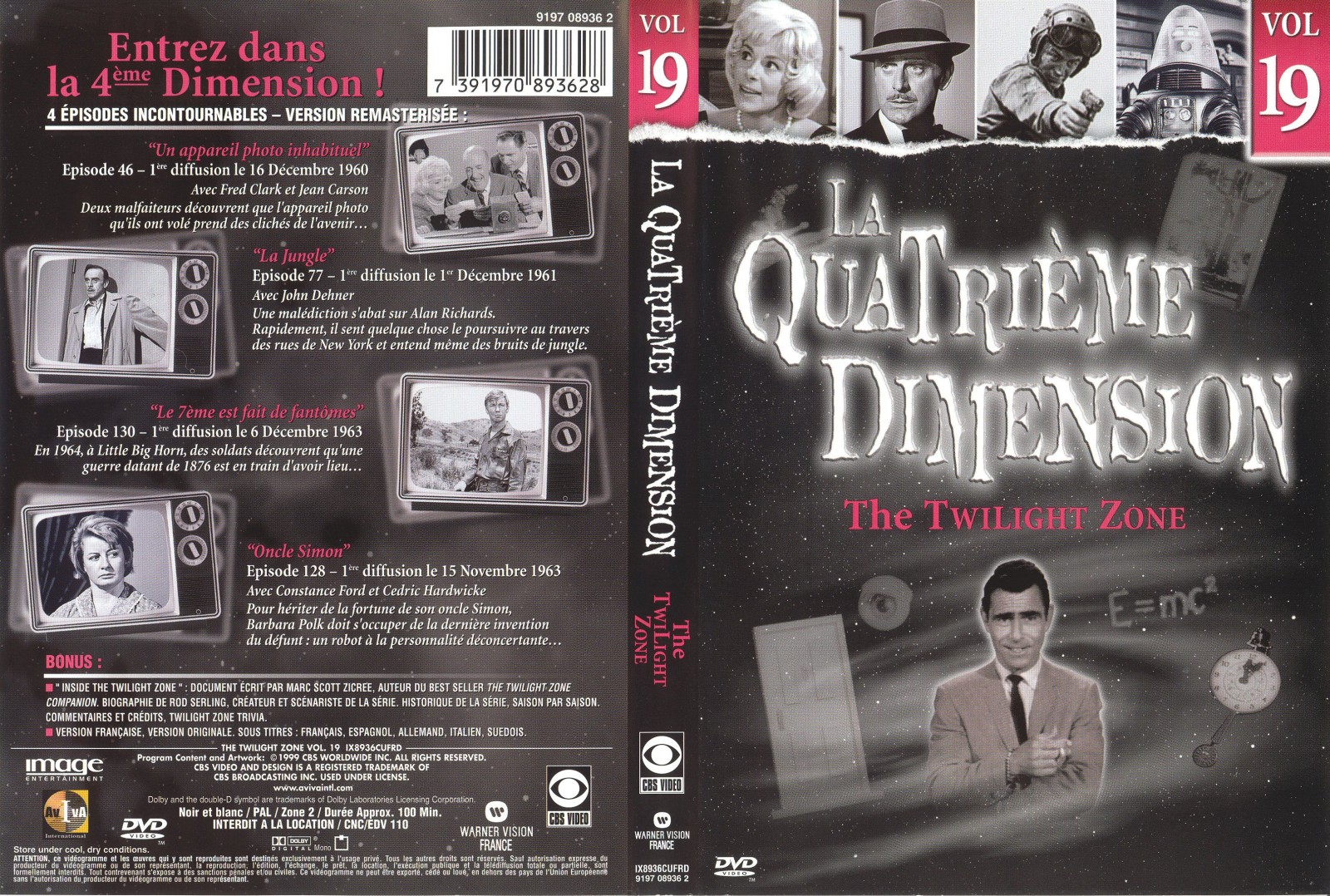 Jaquette DVD La quatrieme dimension vol 19
