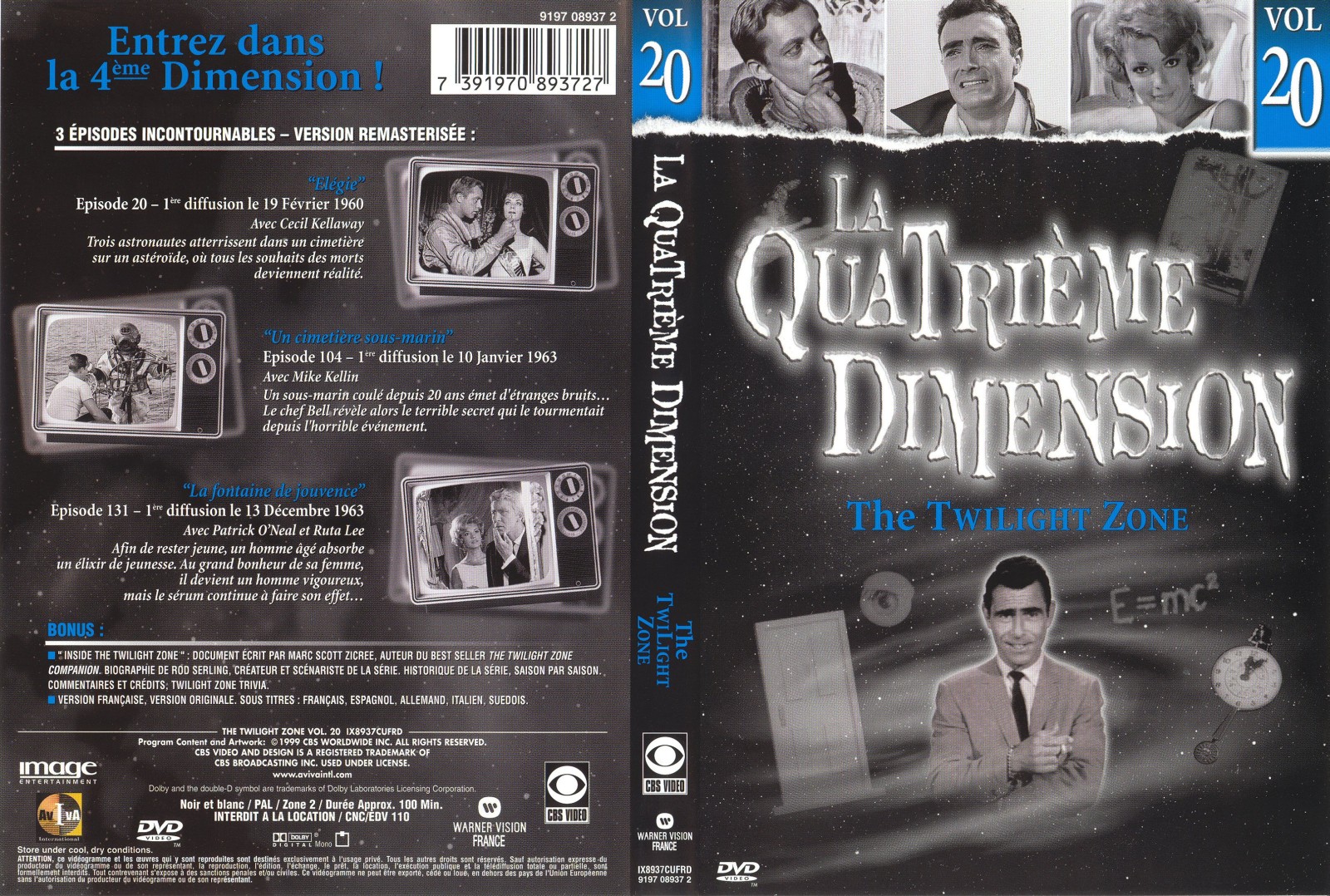 Jaquette DVD La quatrieme dimension vol 20